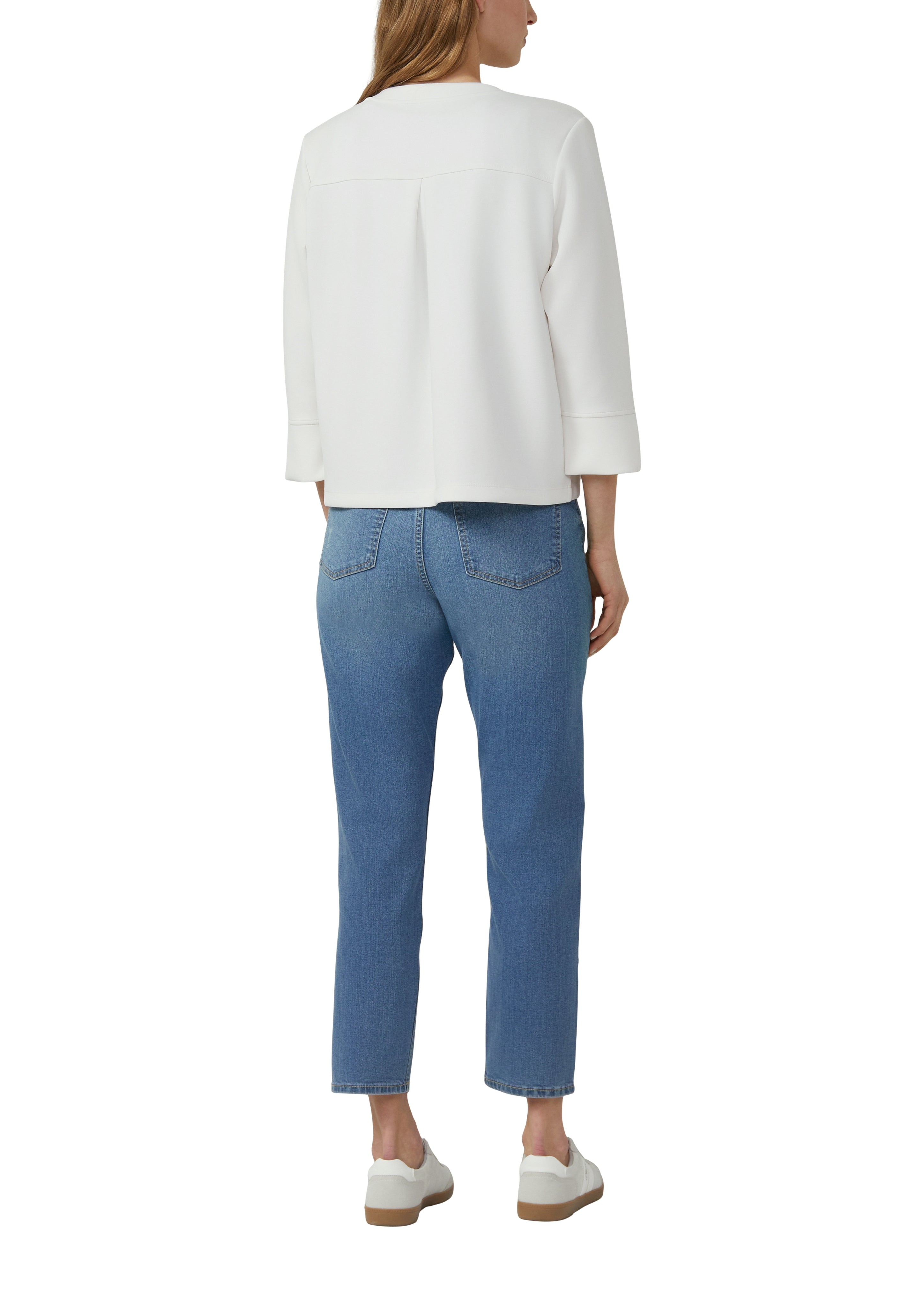 S. Oliver red Damen Sweatjacken White