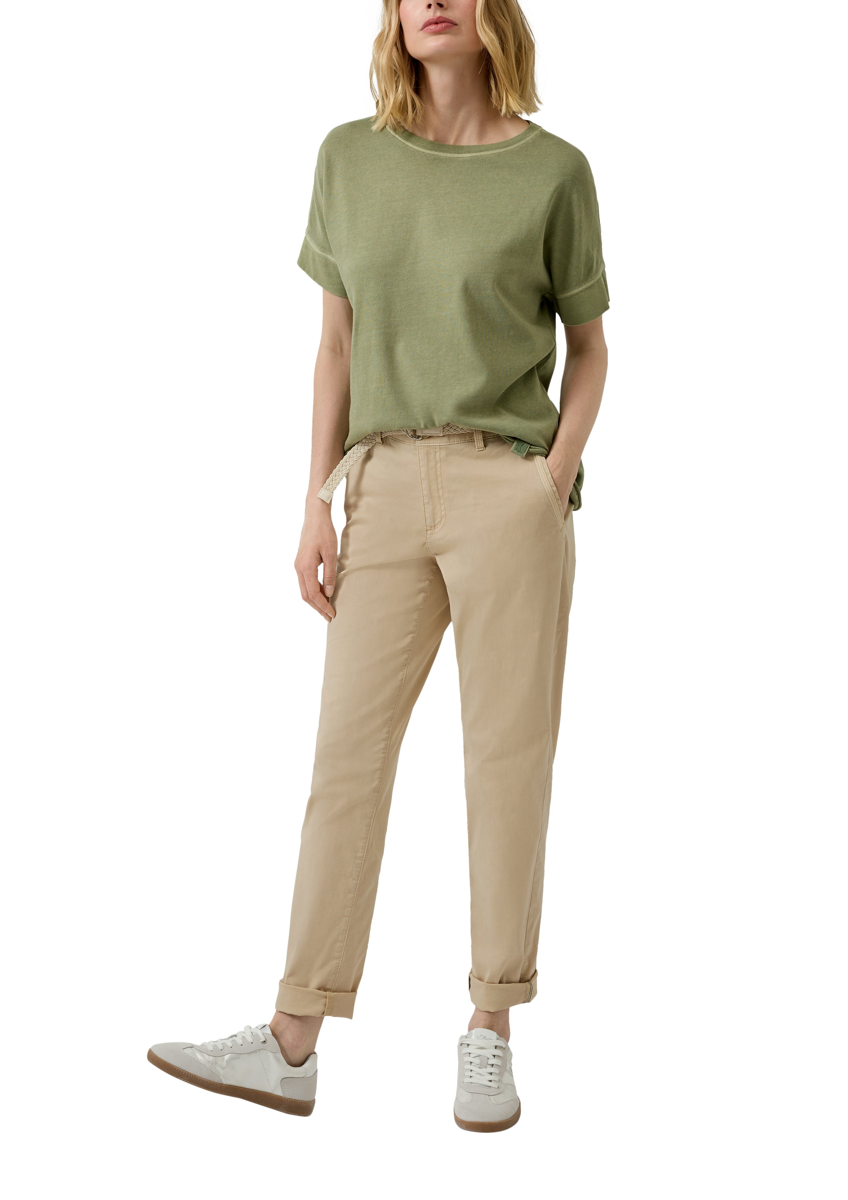 S. Oliver red Damen Hosen Brown