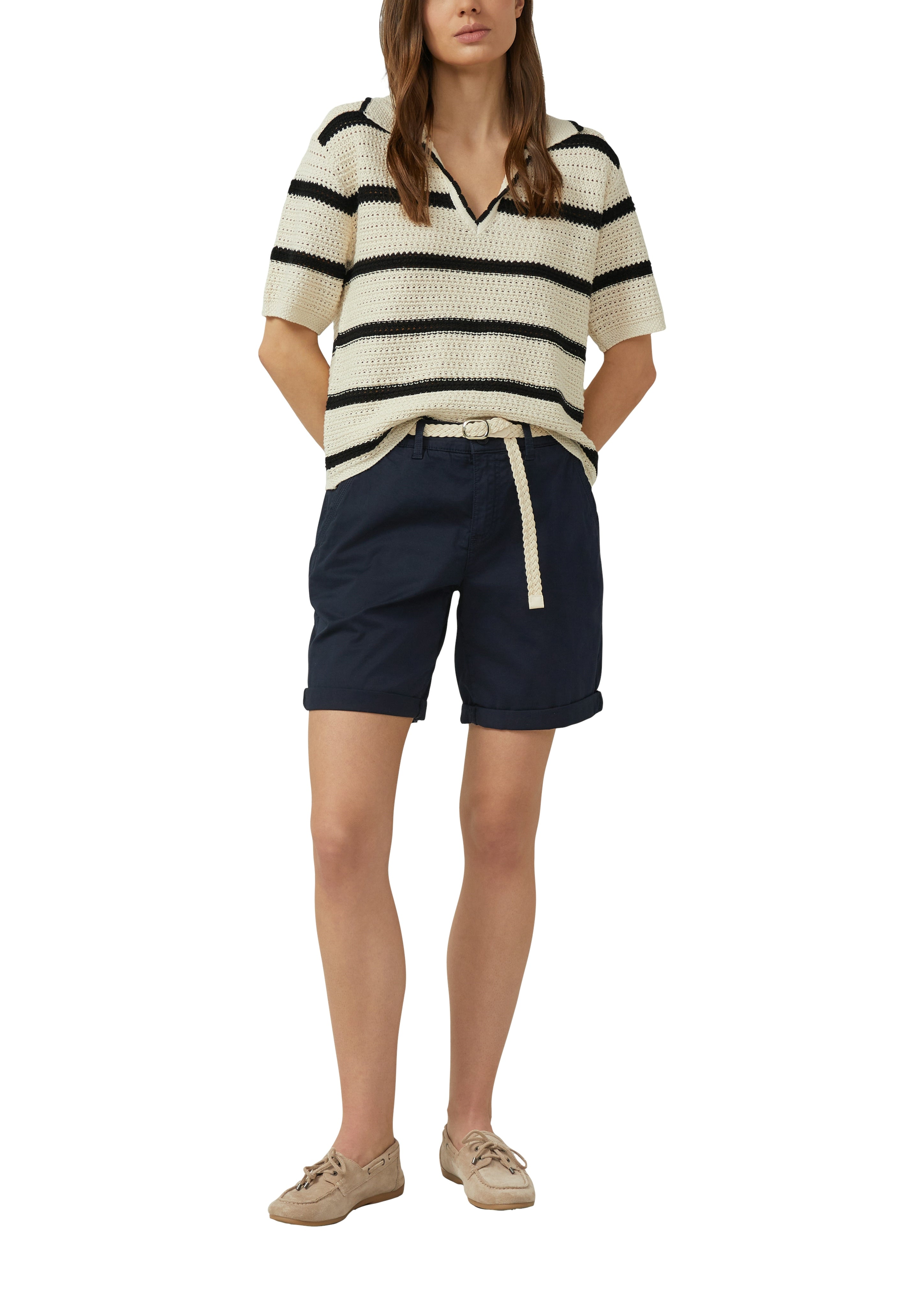 S. Oliver red Damen Shorts Blue