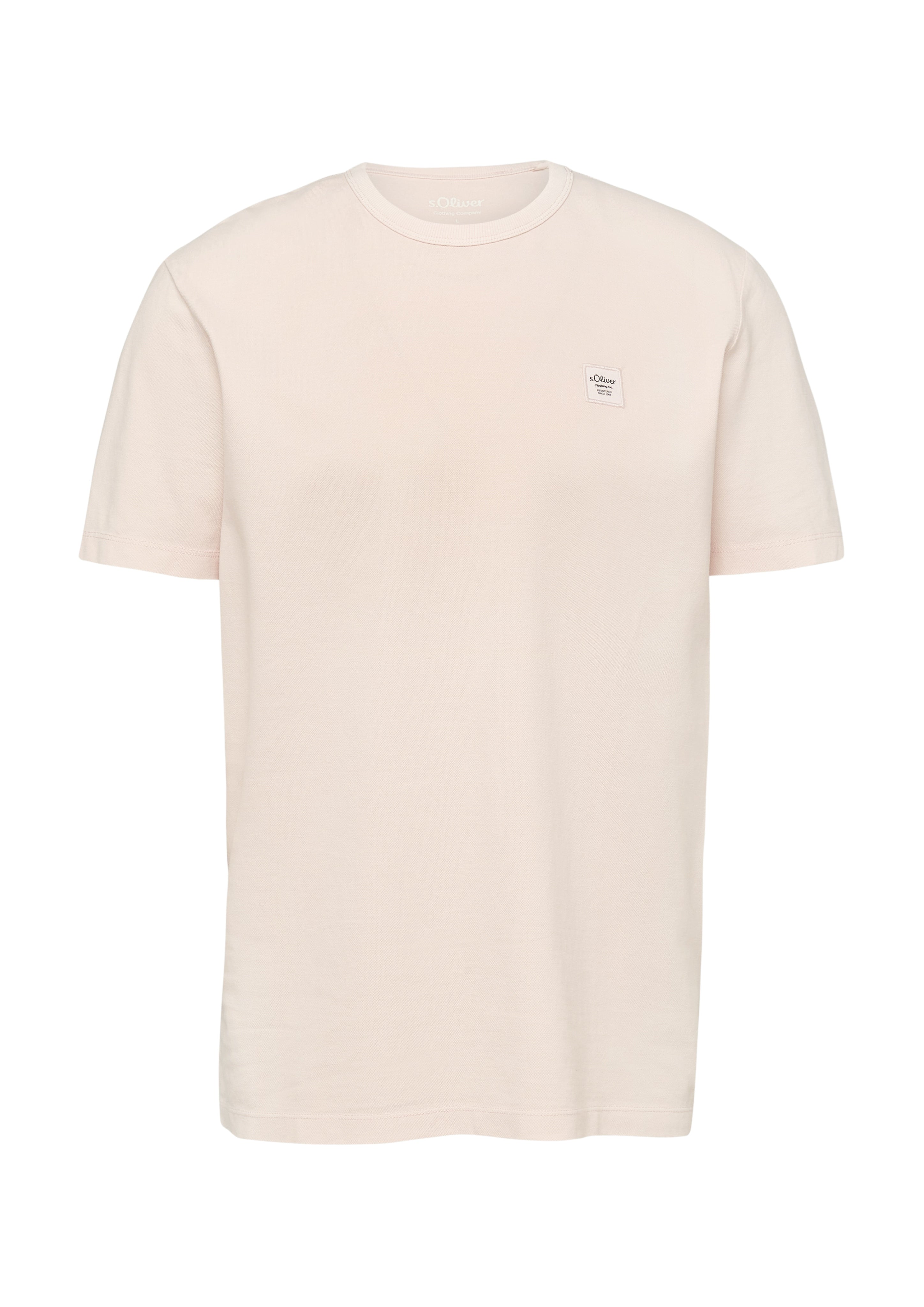 S. Oliver red Herren T-Shirts kurz Lilac/Pink