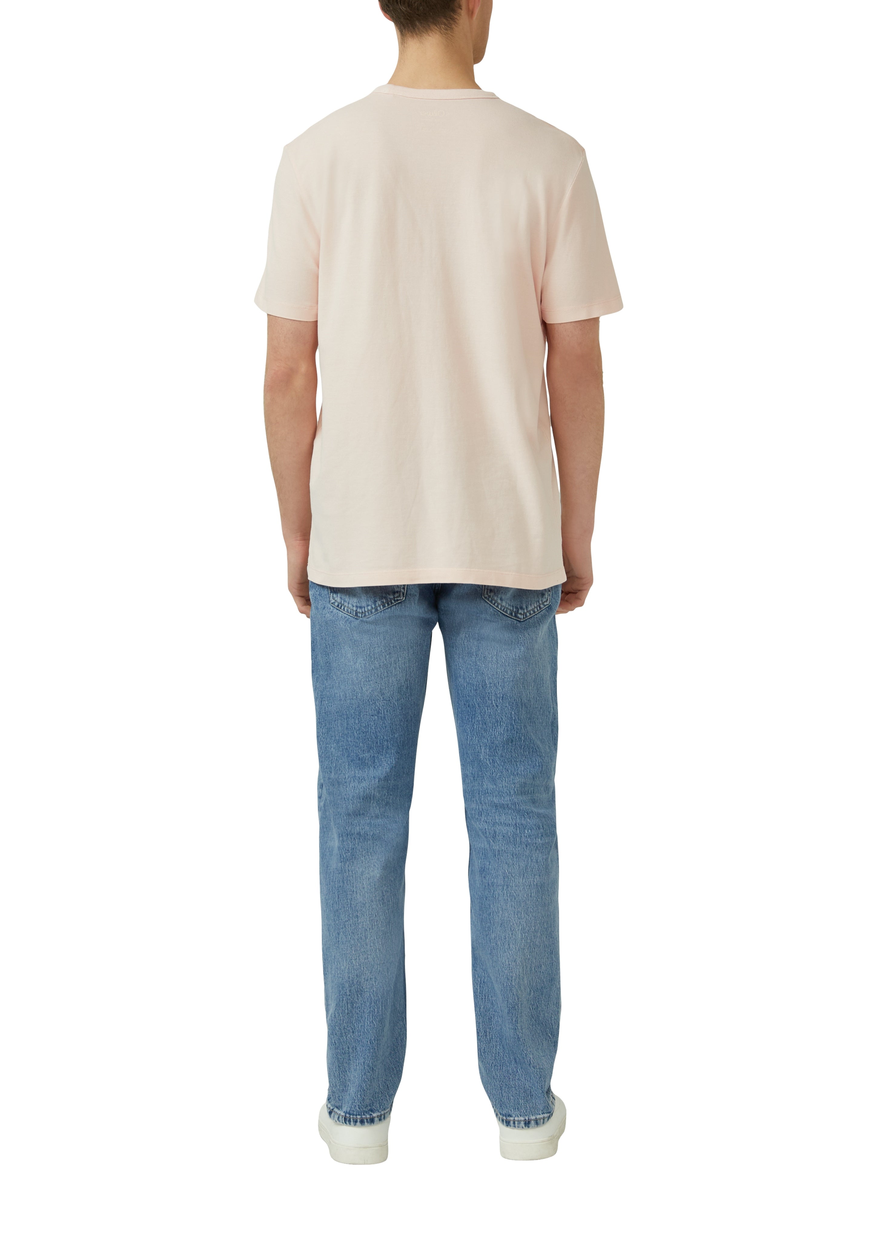 S. Oliver red Herren T-Shirts kurz Lilac/Pink