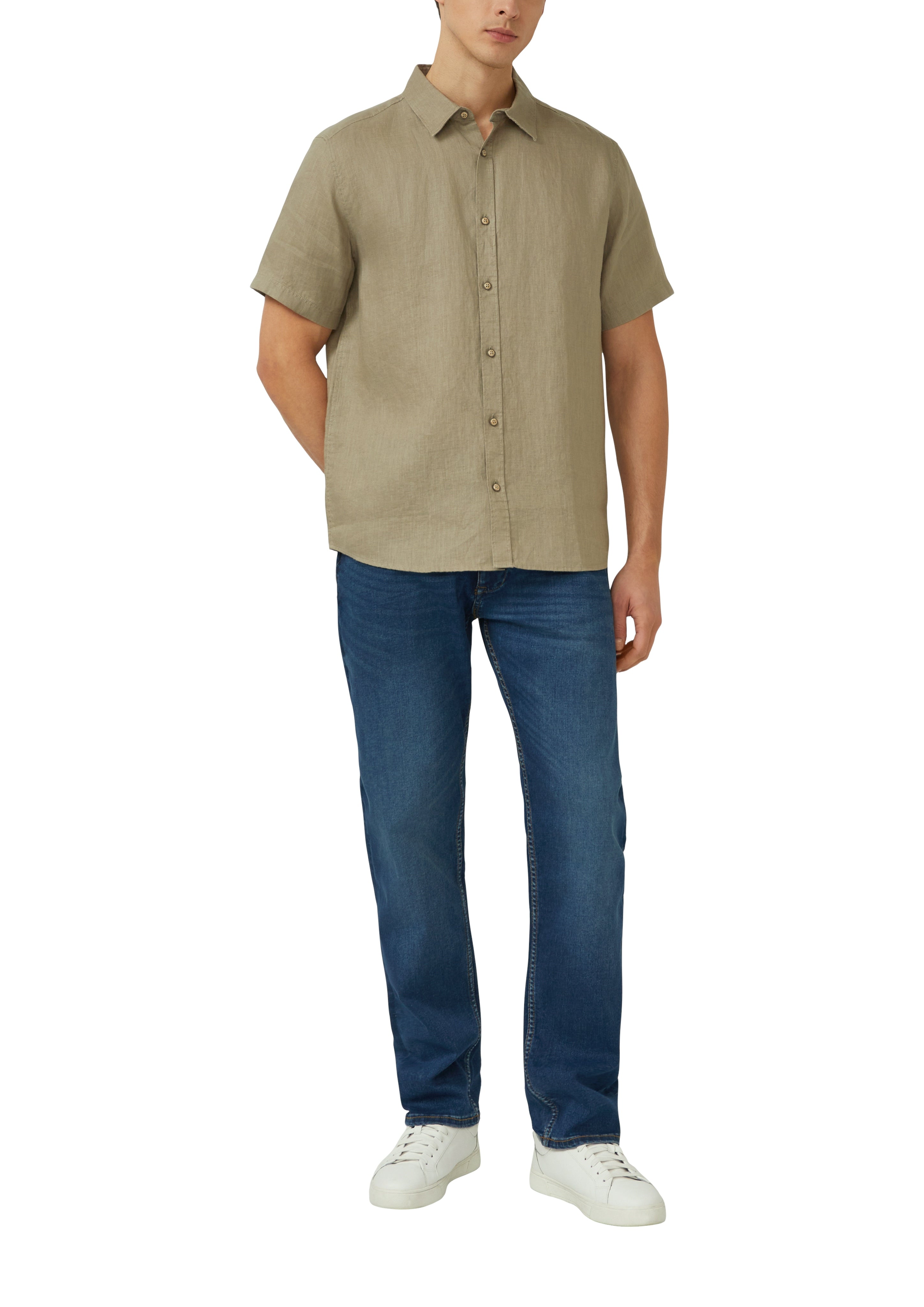 S. Oliver red Herren Hemden kurz Green