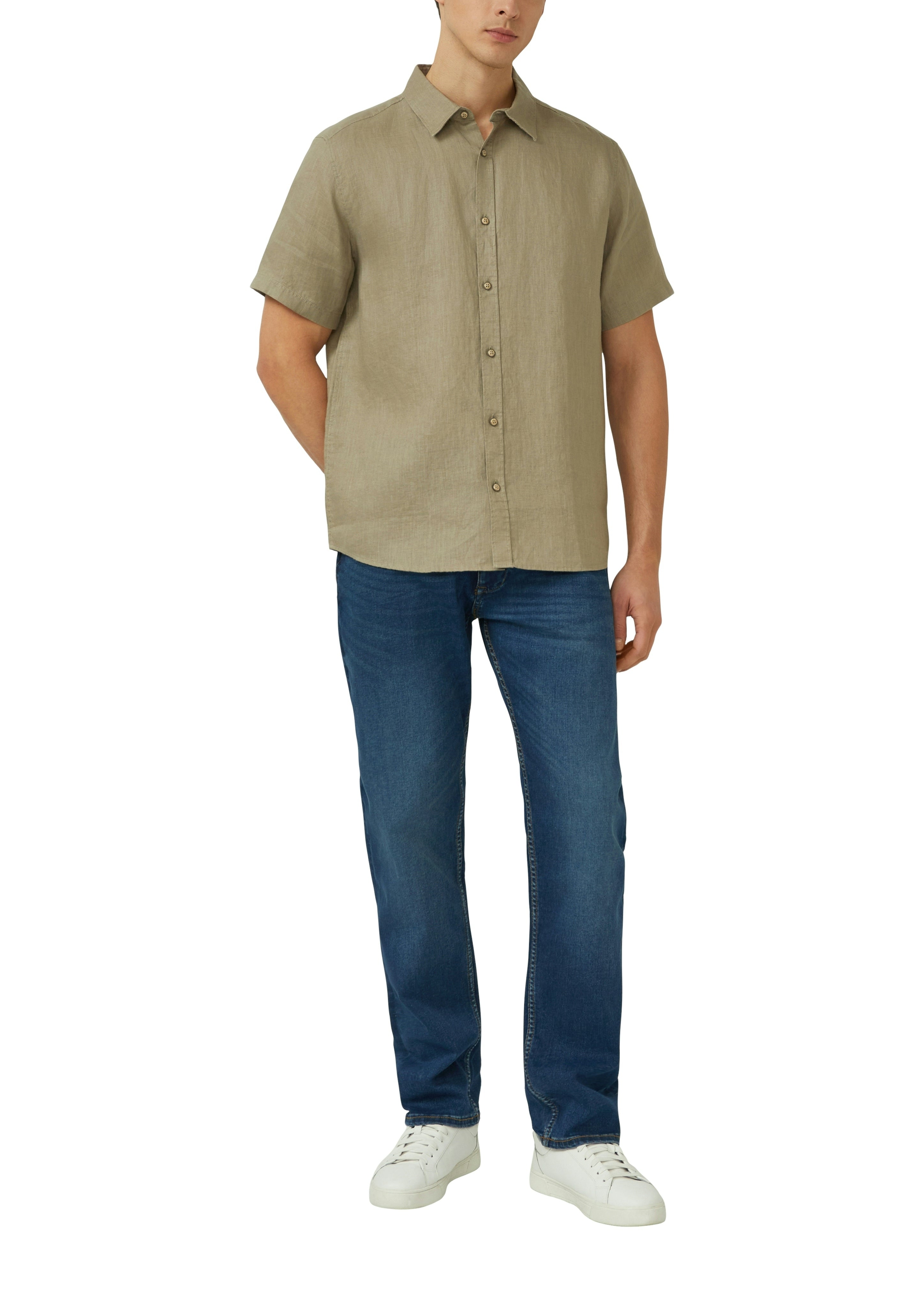 S. Oliver red Herren Hemden kurz Green