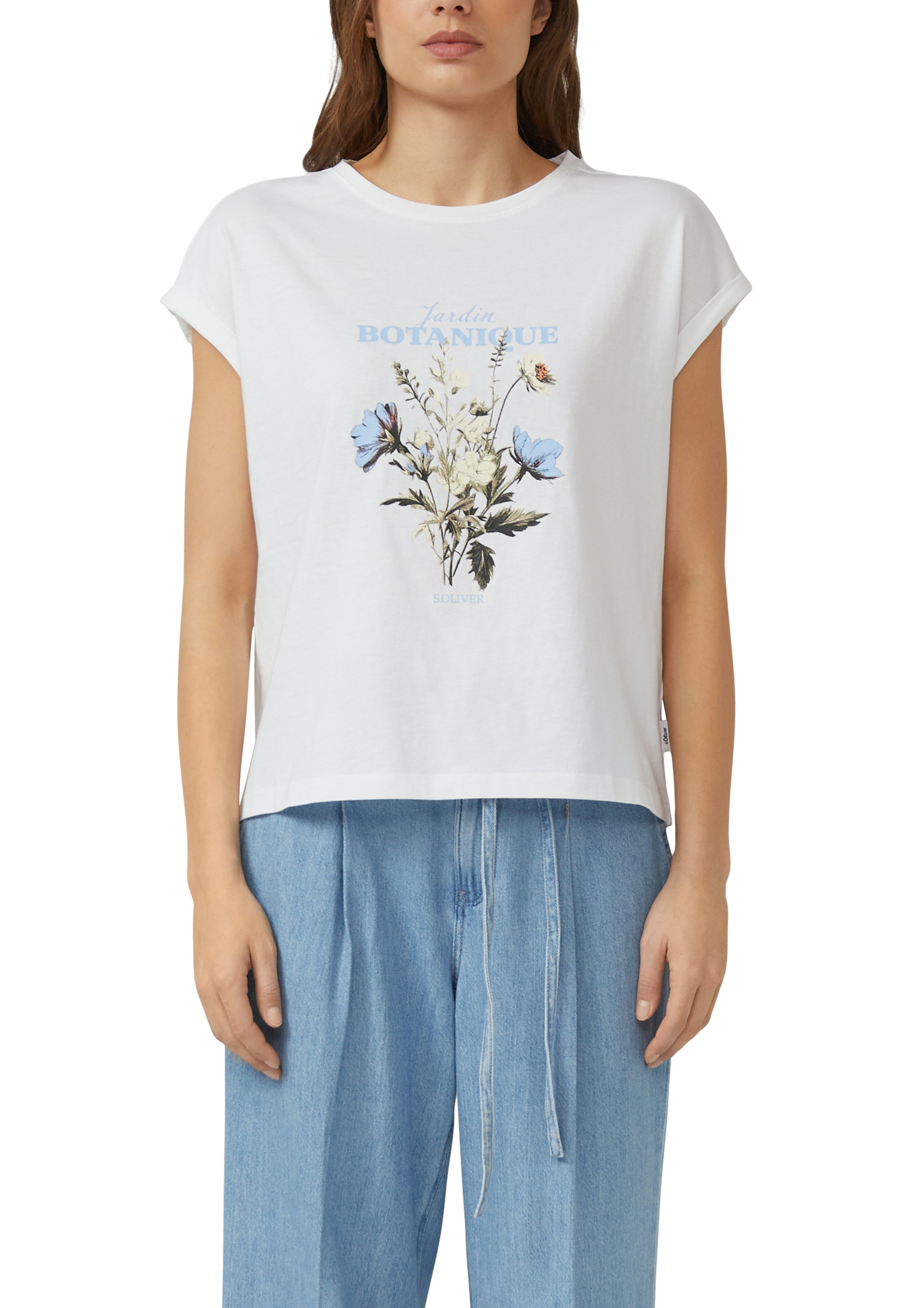 S. Oliver red Damen T-Shirts White