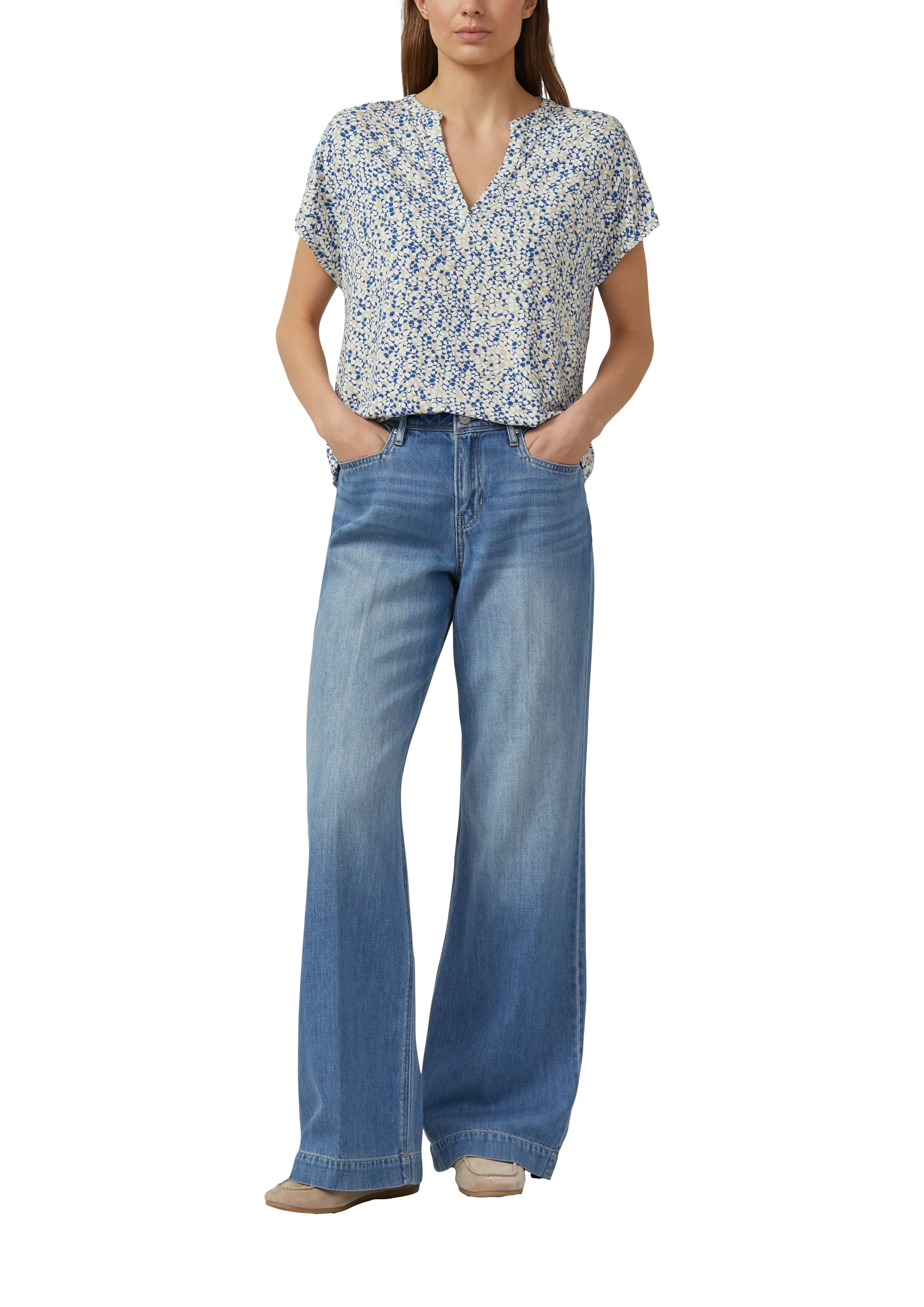 S. Oliver red Damen T-Shirts Blue