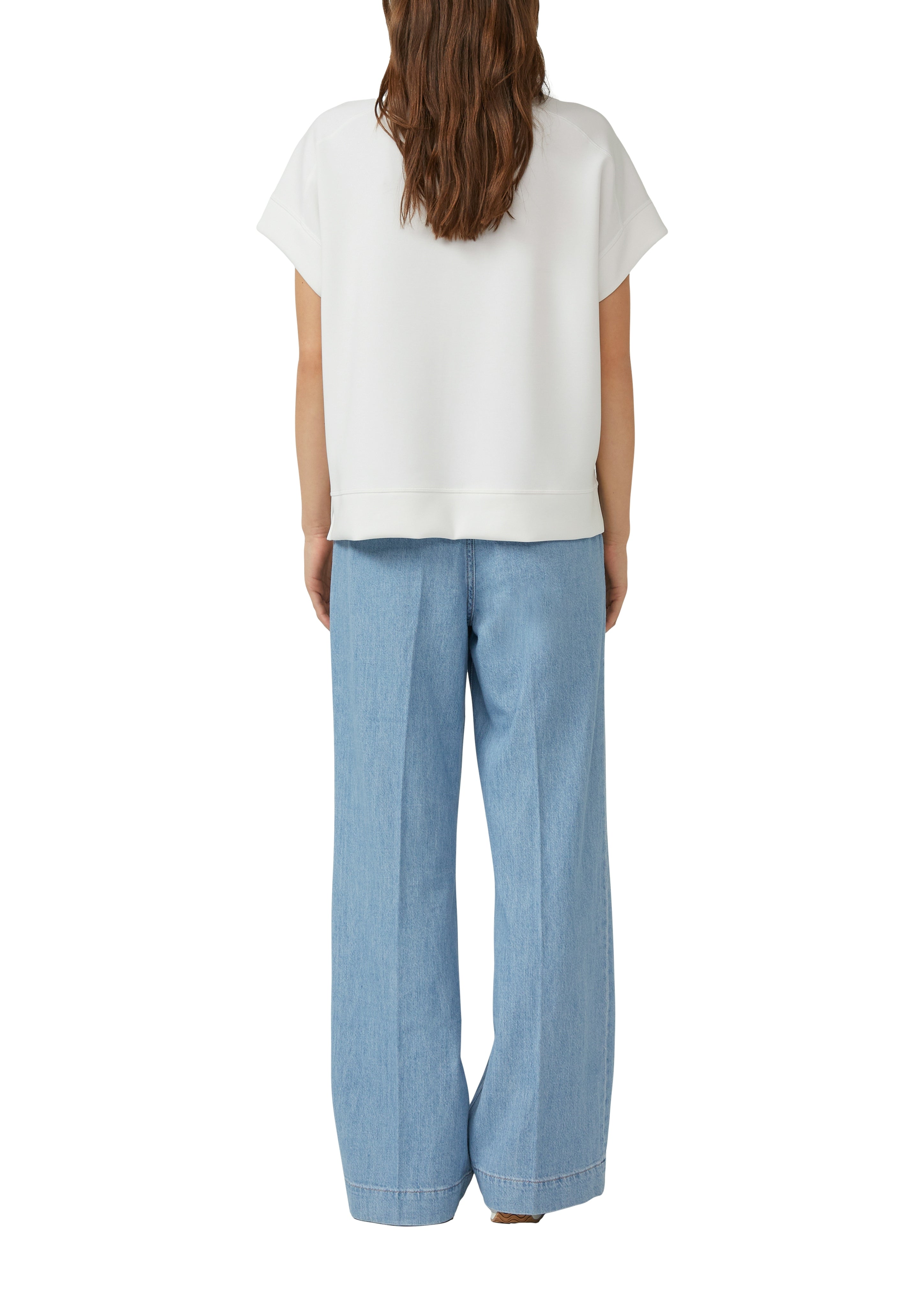 S. Oliver red Damen Sweatshirts White