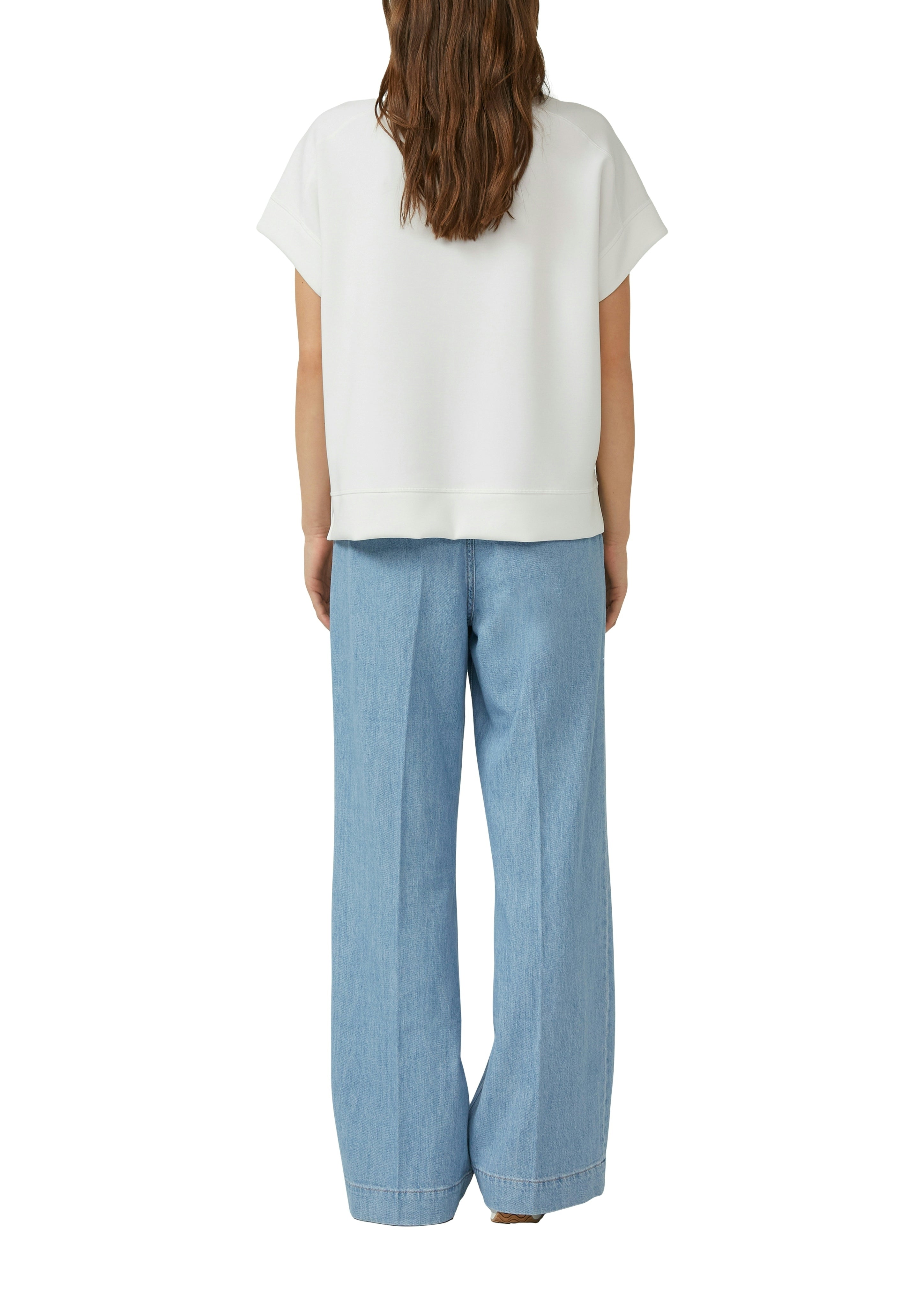 S. Oliver red Damen Sweatshirts White