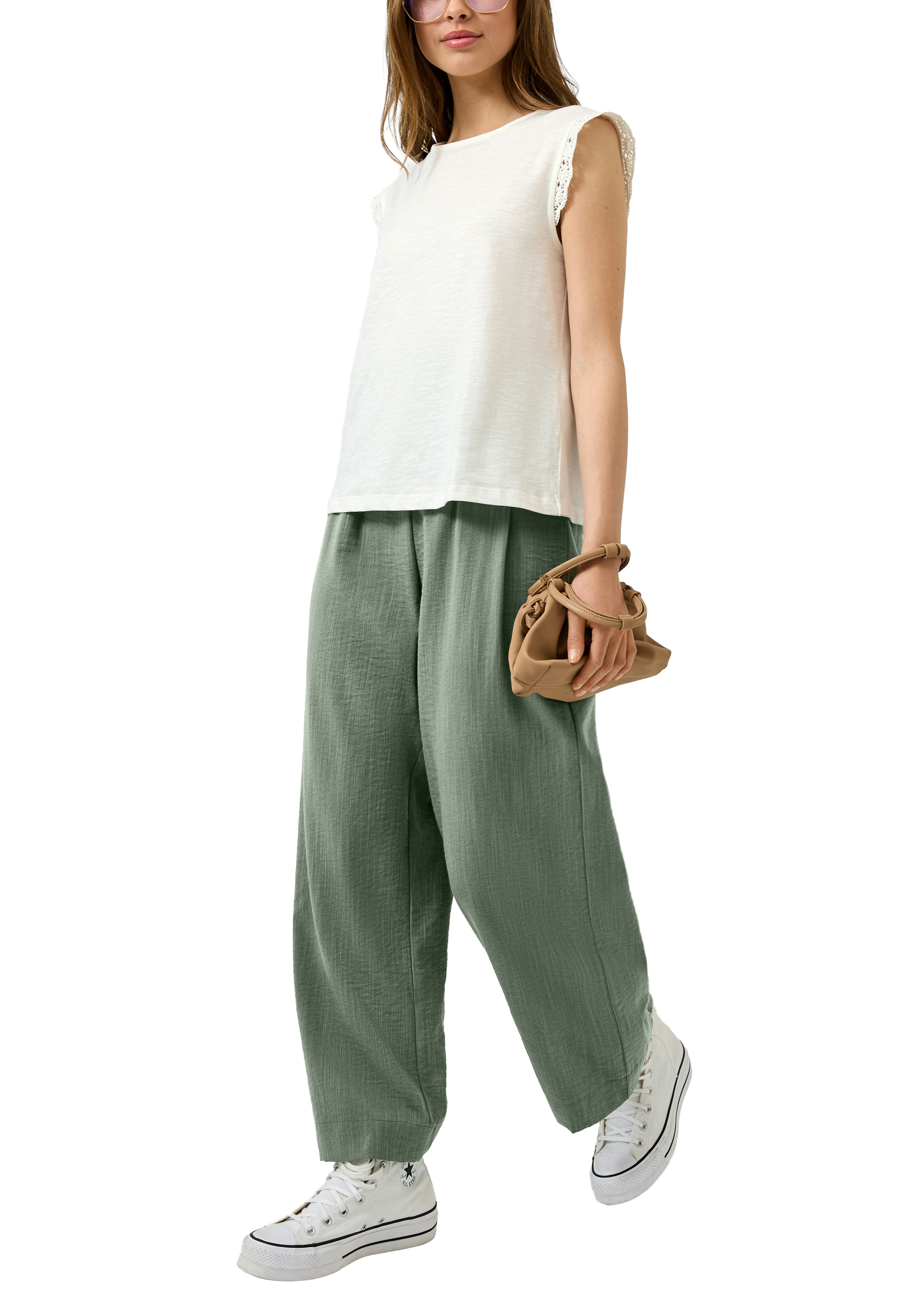 QS by S.Oliver Damen Hosen Green