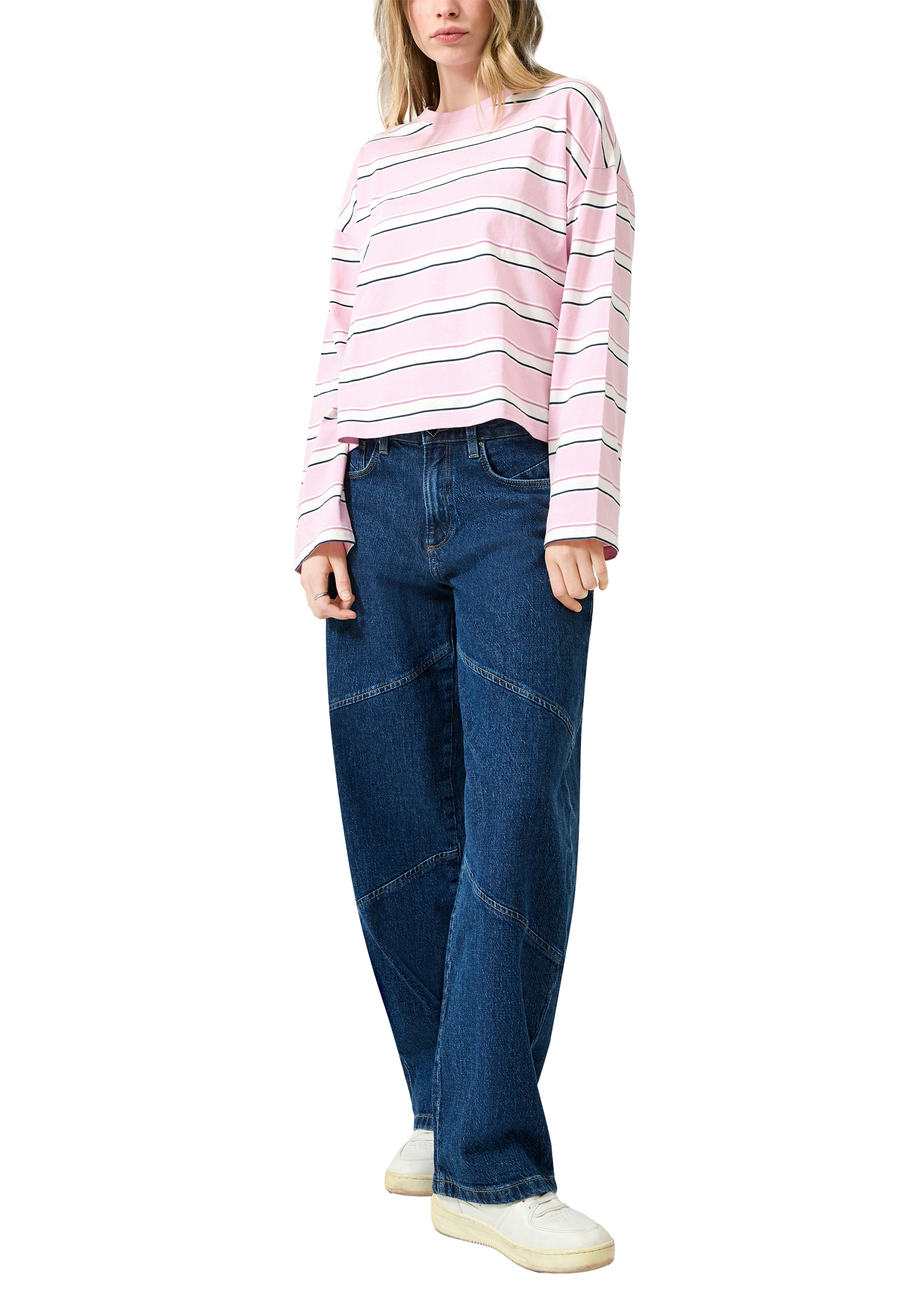 QS by S.Oliver Damen T-Shirts Lilac/Pink