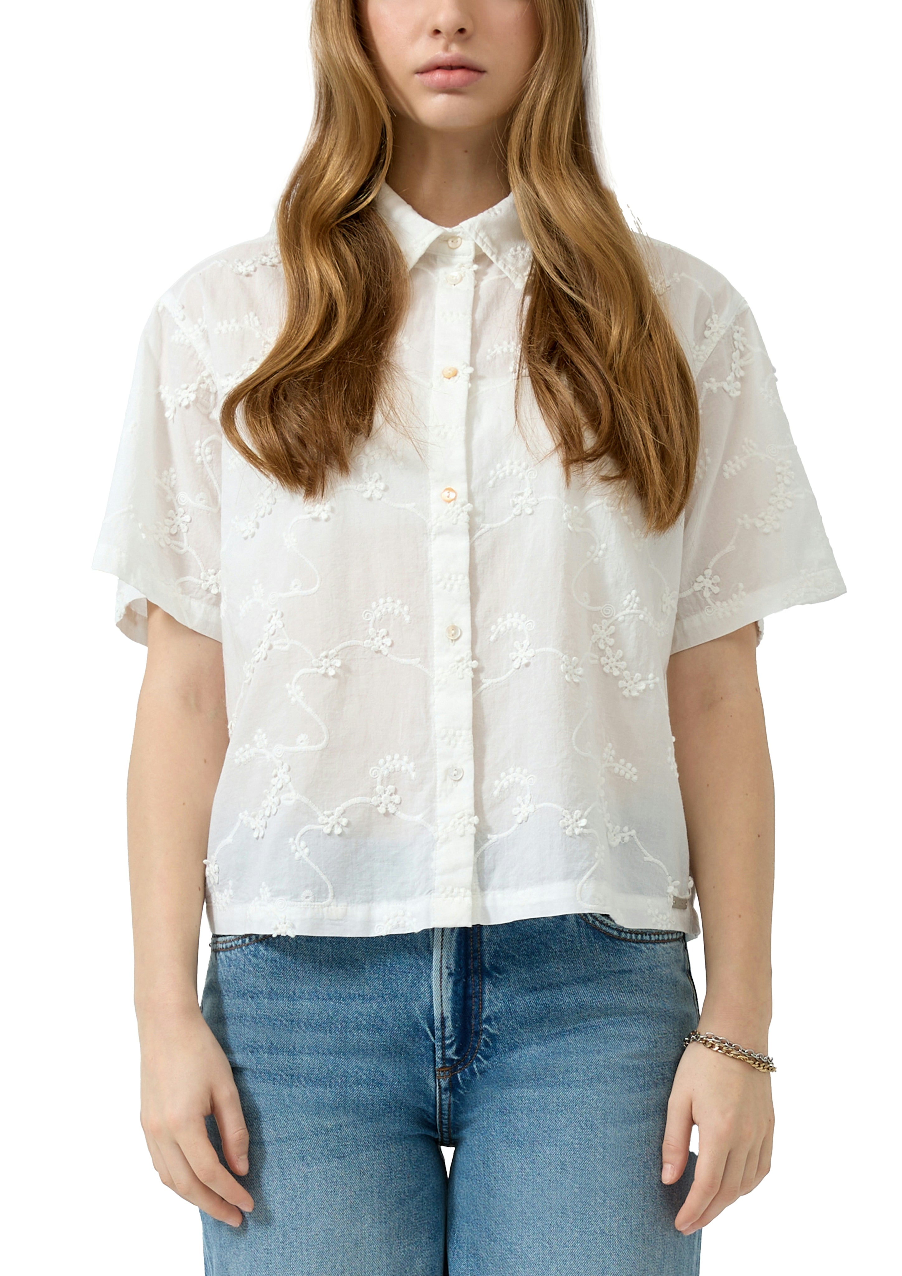 QS by S.Oliver Damen Blusen White