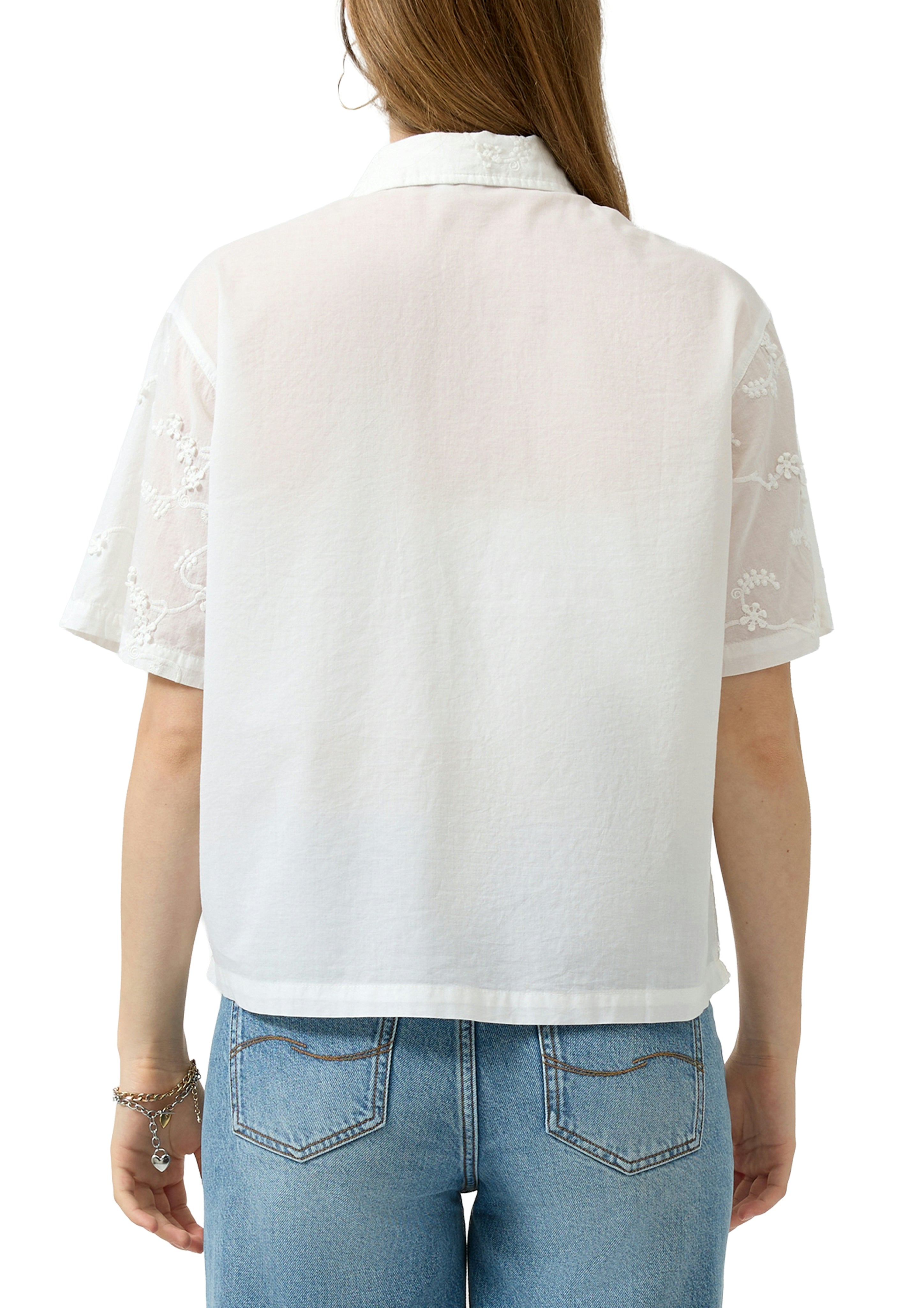 QS by S.Oliver Damen Blusen White