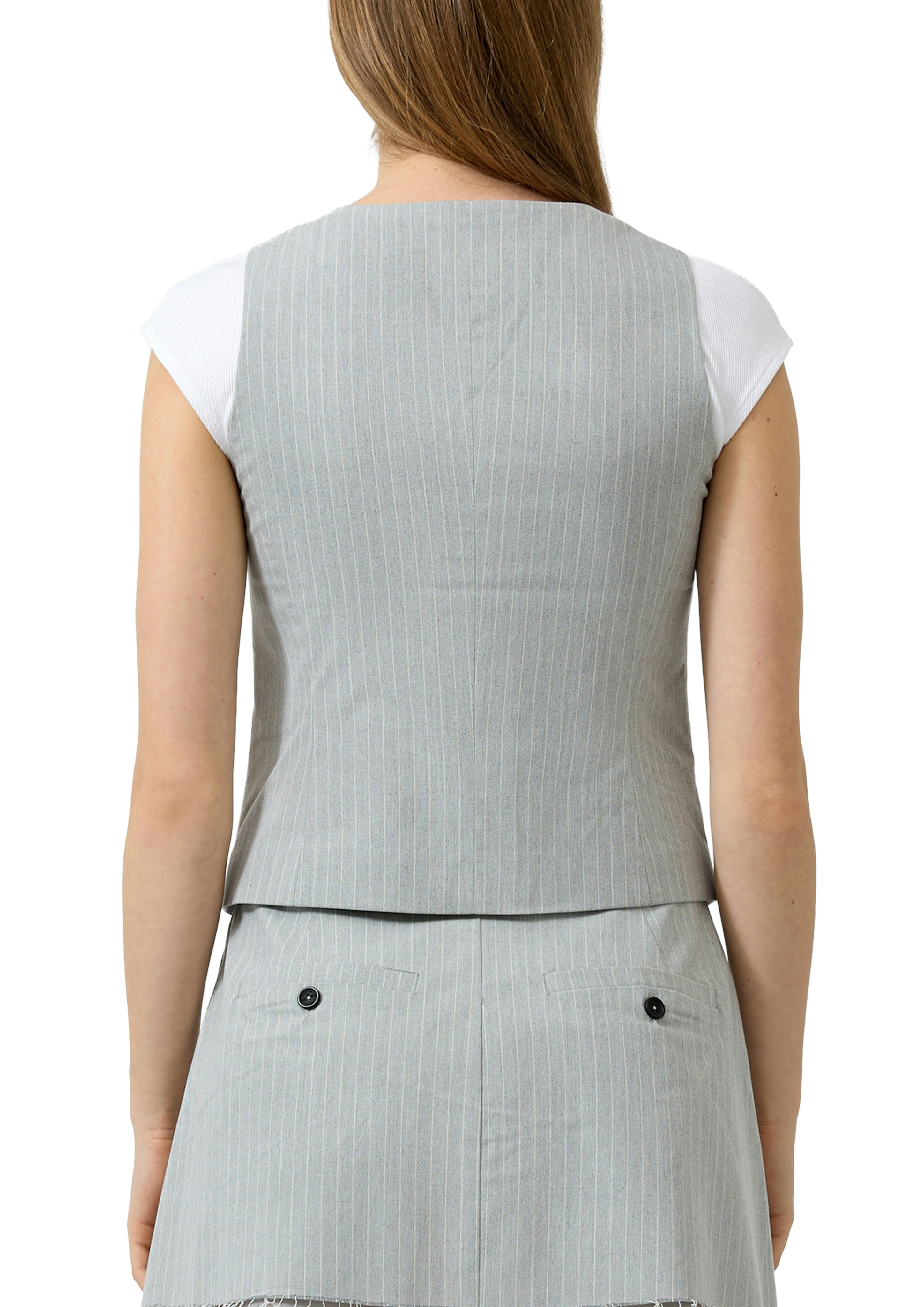 QS by S.Oliver Damen T-Shirts Grey/Black