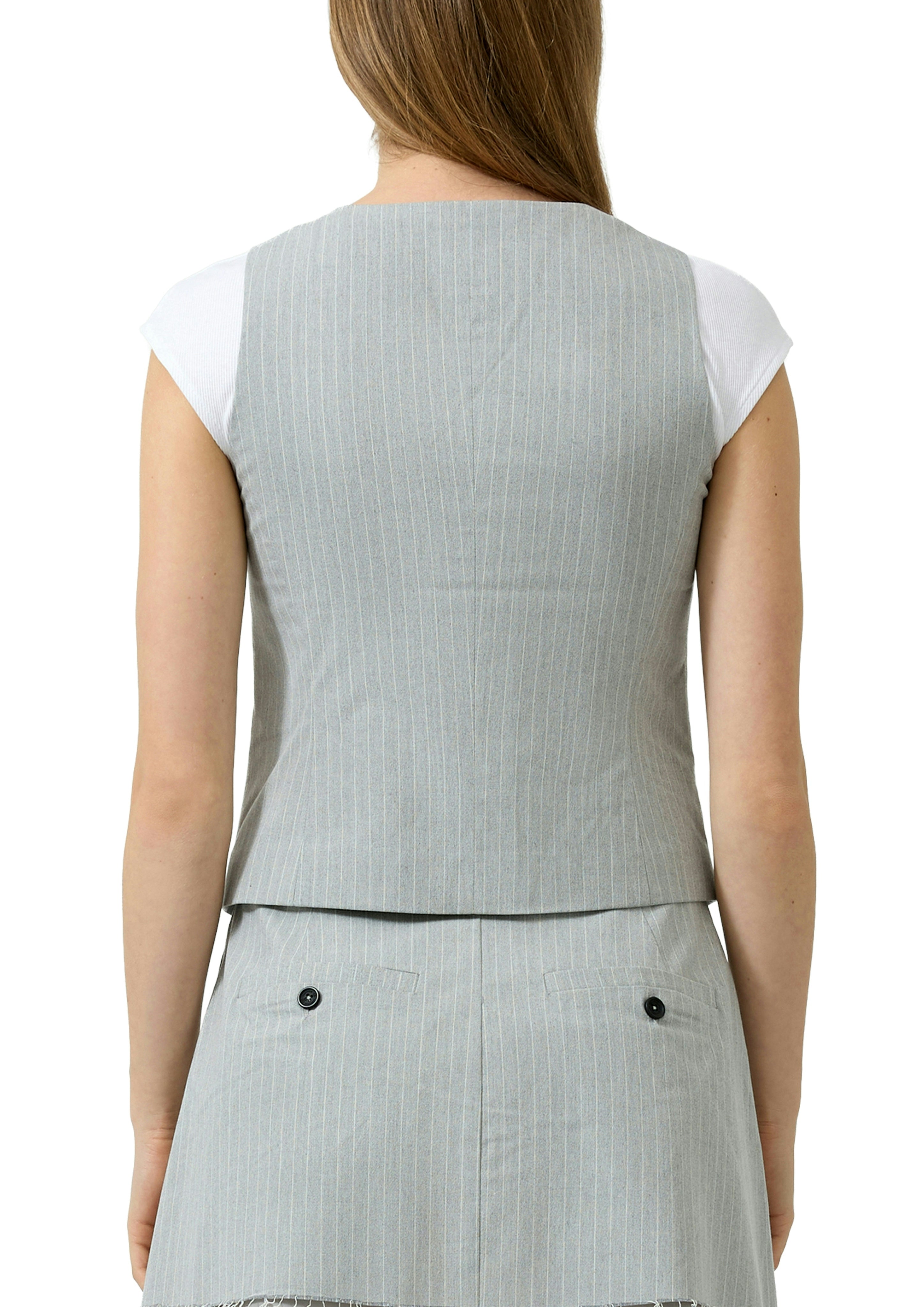 QS by S.Oliver Damen T-Shirts Grey/Black