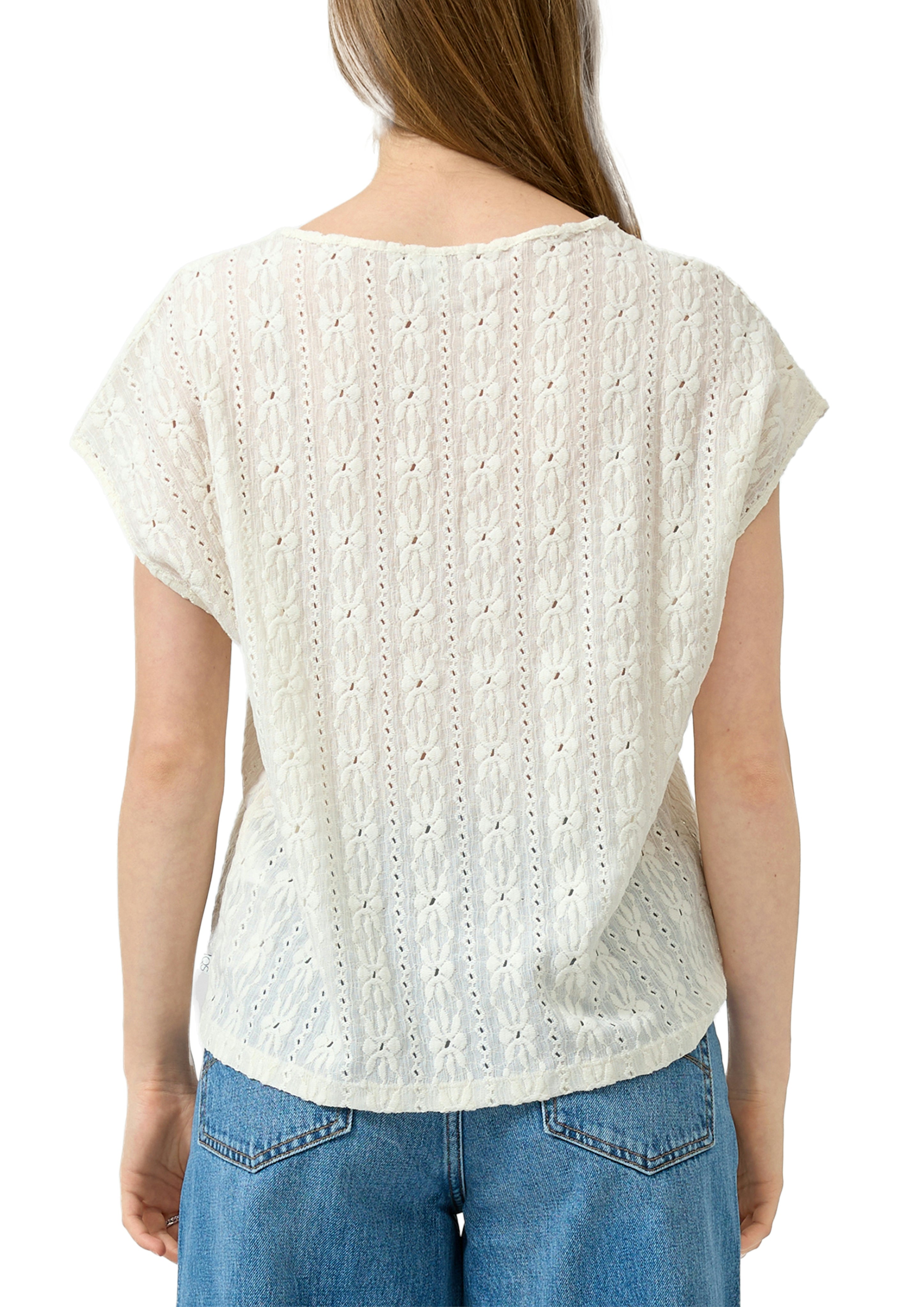 QS by S.Oliver Damen T-Shirts White