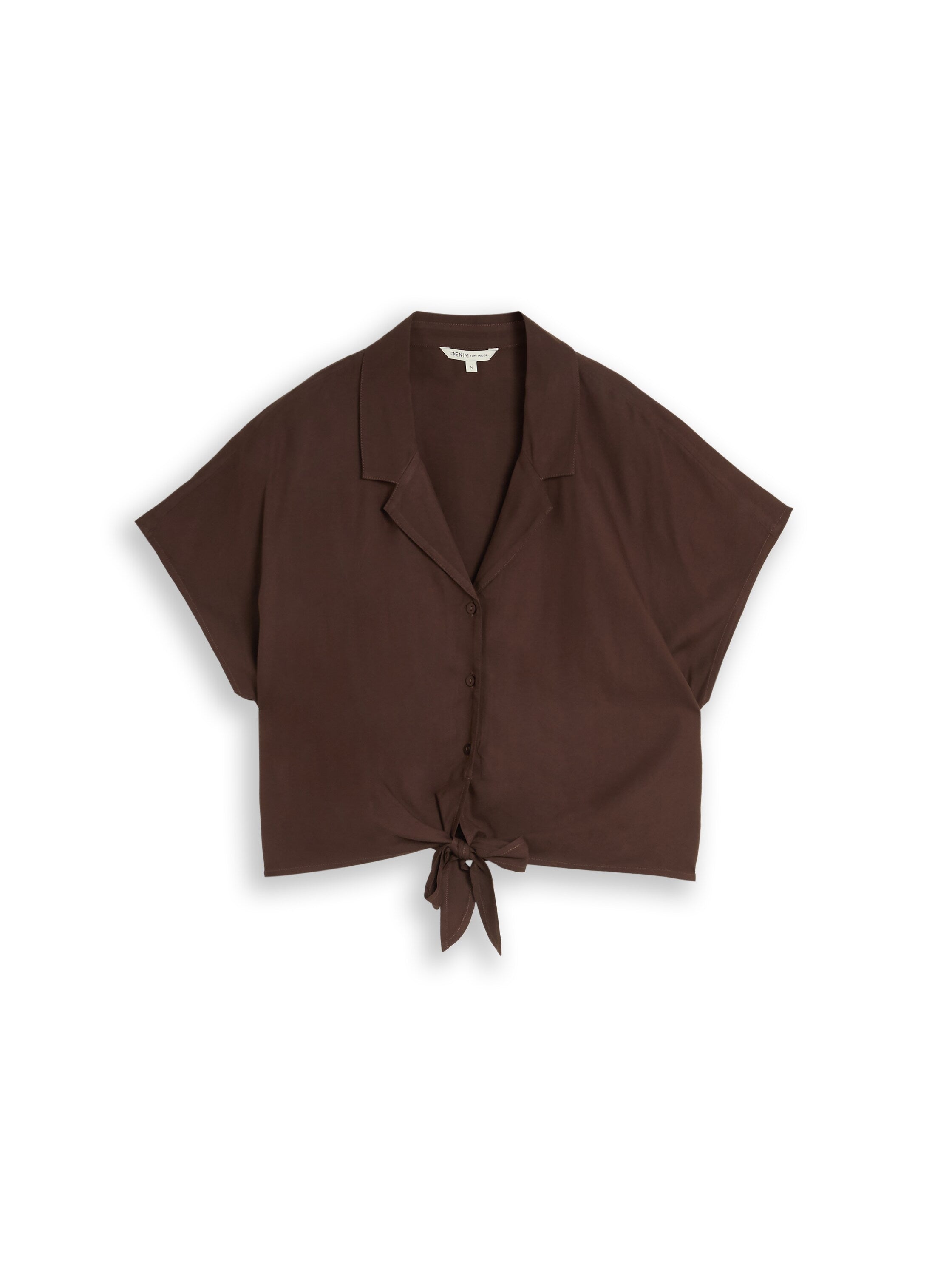 Tom Tailor denim Damen Blusen Cool Dark Brown
