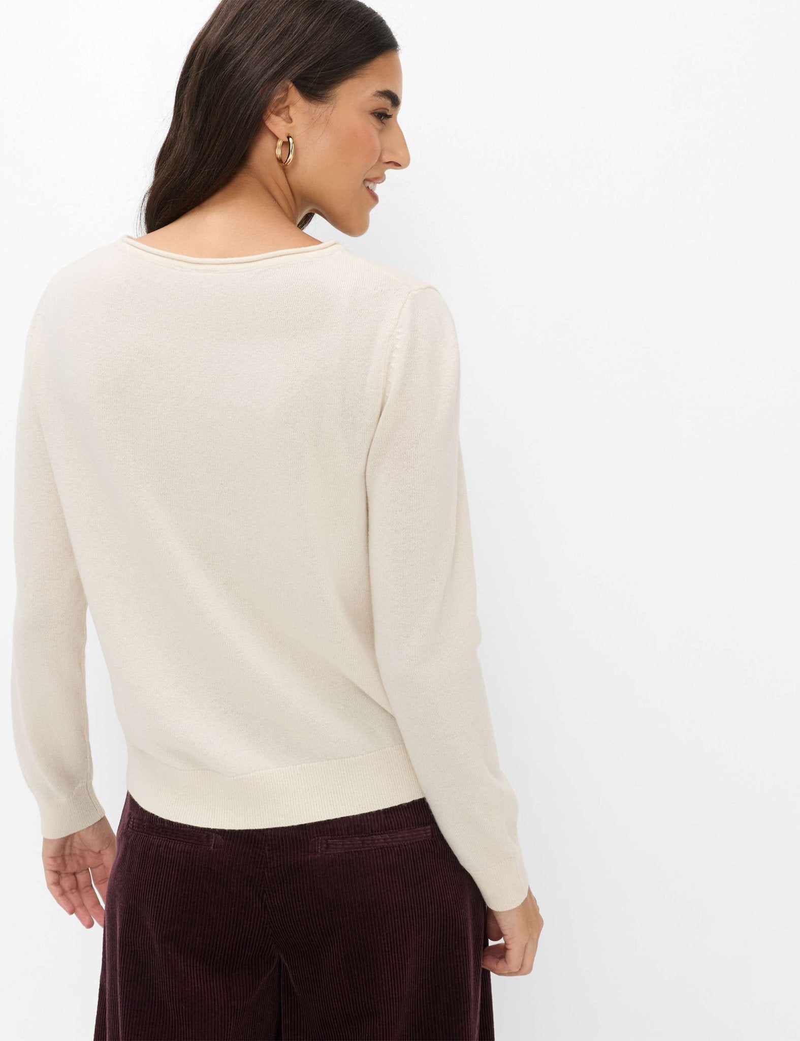 Brax Damen Pullover Dark Ecru