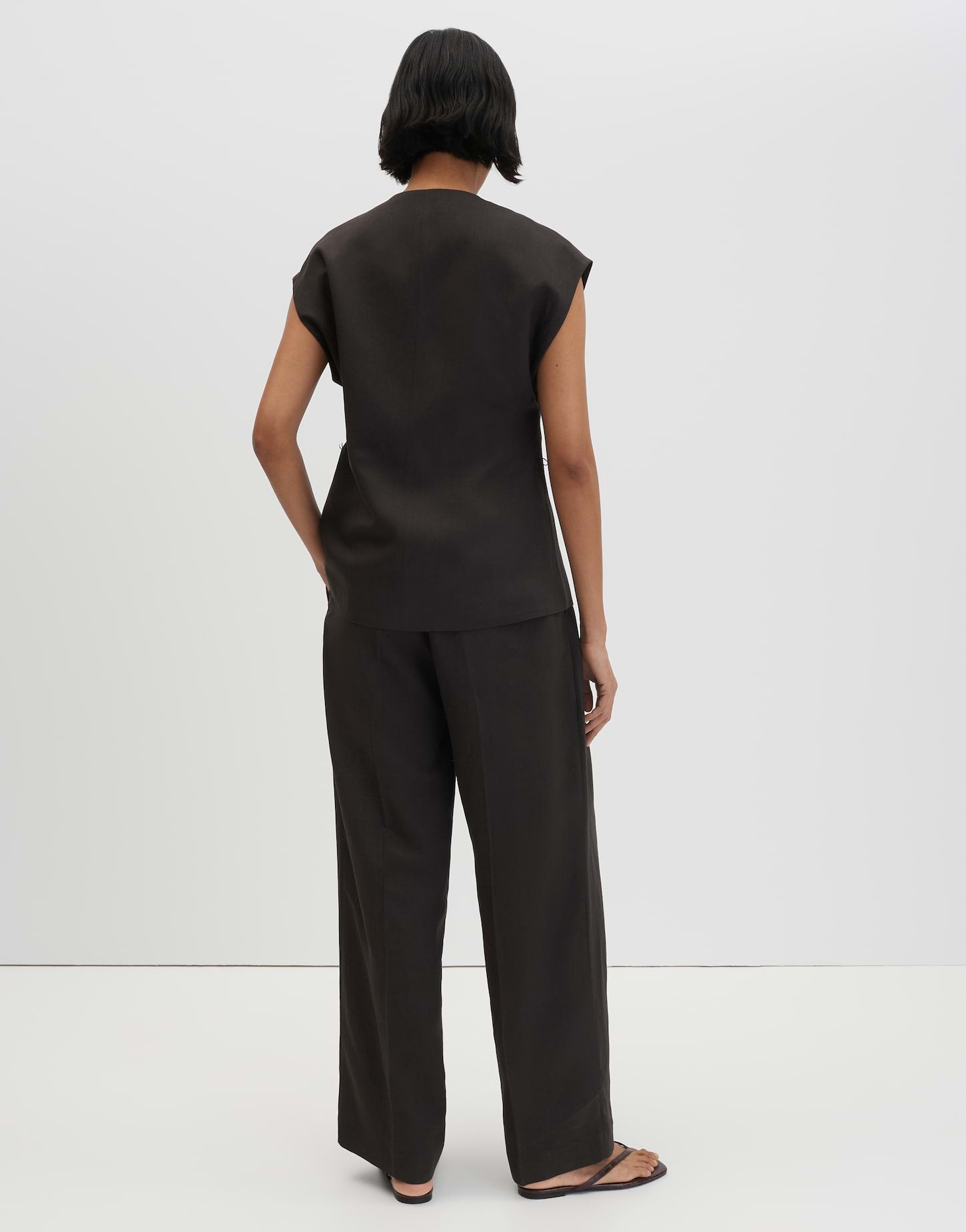 Someday Damen Hosen Dark Truffle