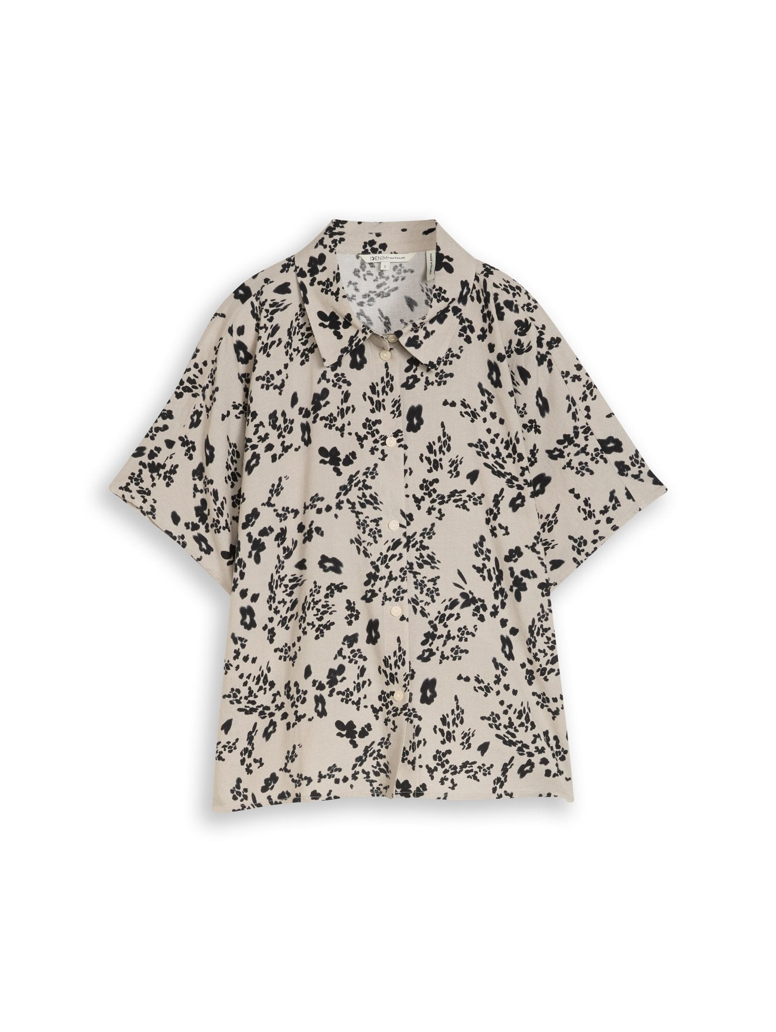 Tom Tailor denim Damen Blusen Beige Black Flo