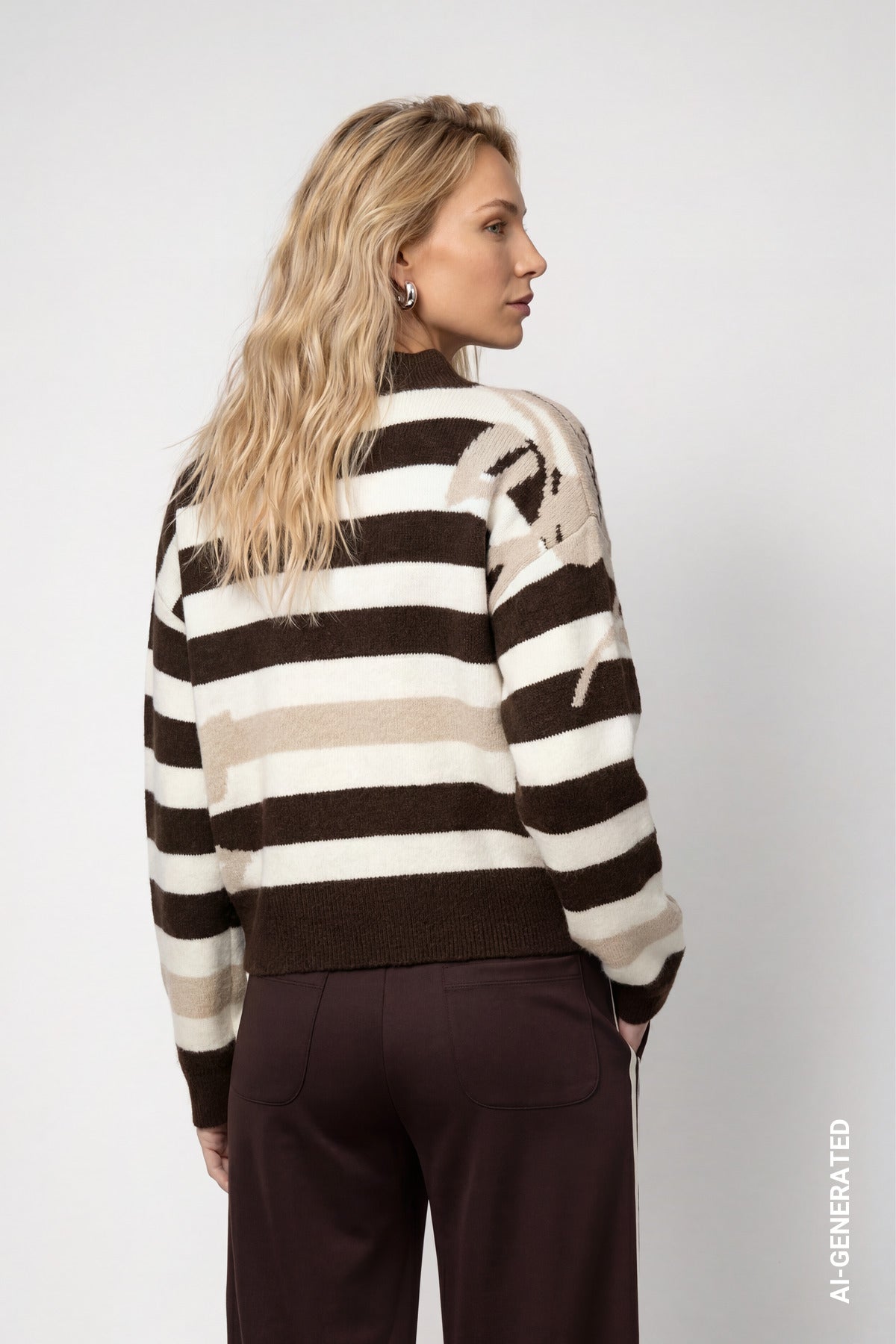 Monari Damen Pullover  Cappuccino