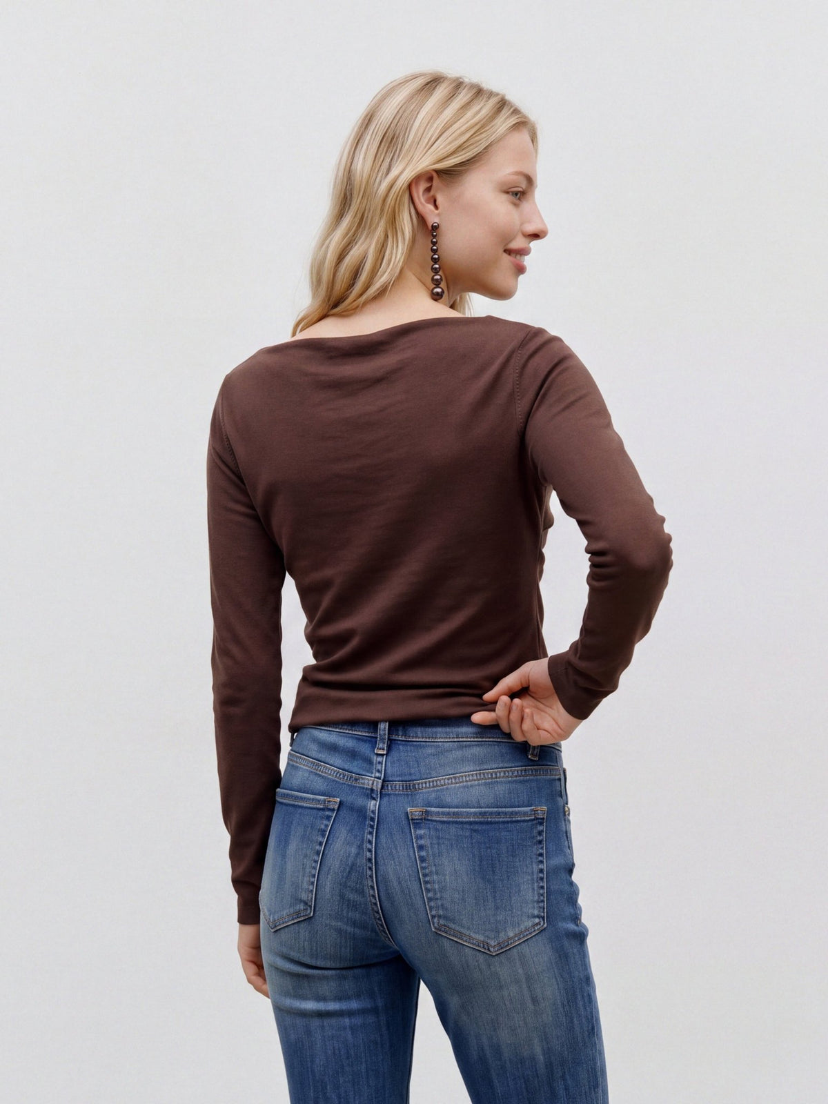 Vero Moda Damen Pullover Potting Soil