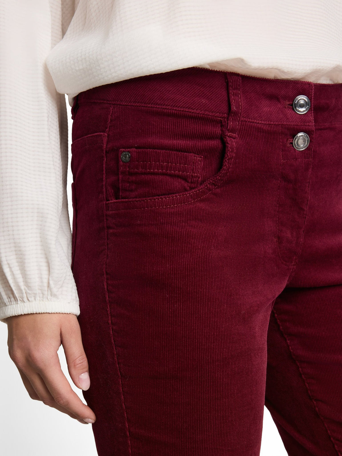 Tom Tailor Damen Hosen Preppy Plum