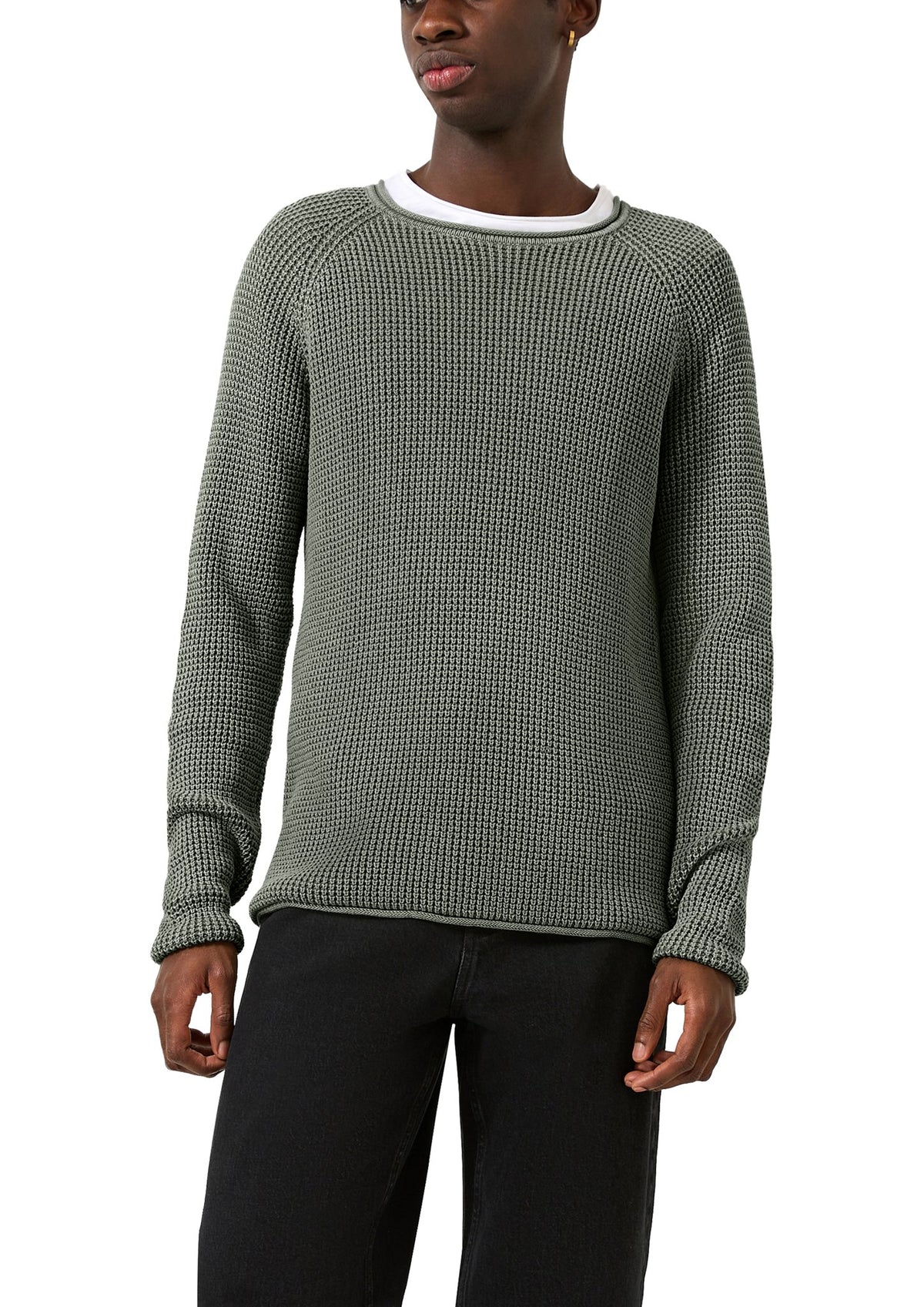 QS by S.Oliver Herren Pullover  Grey/Black