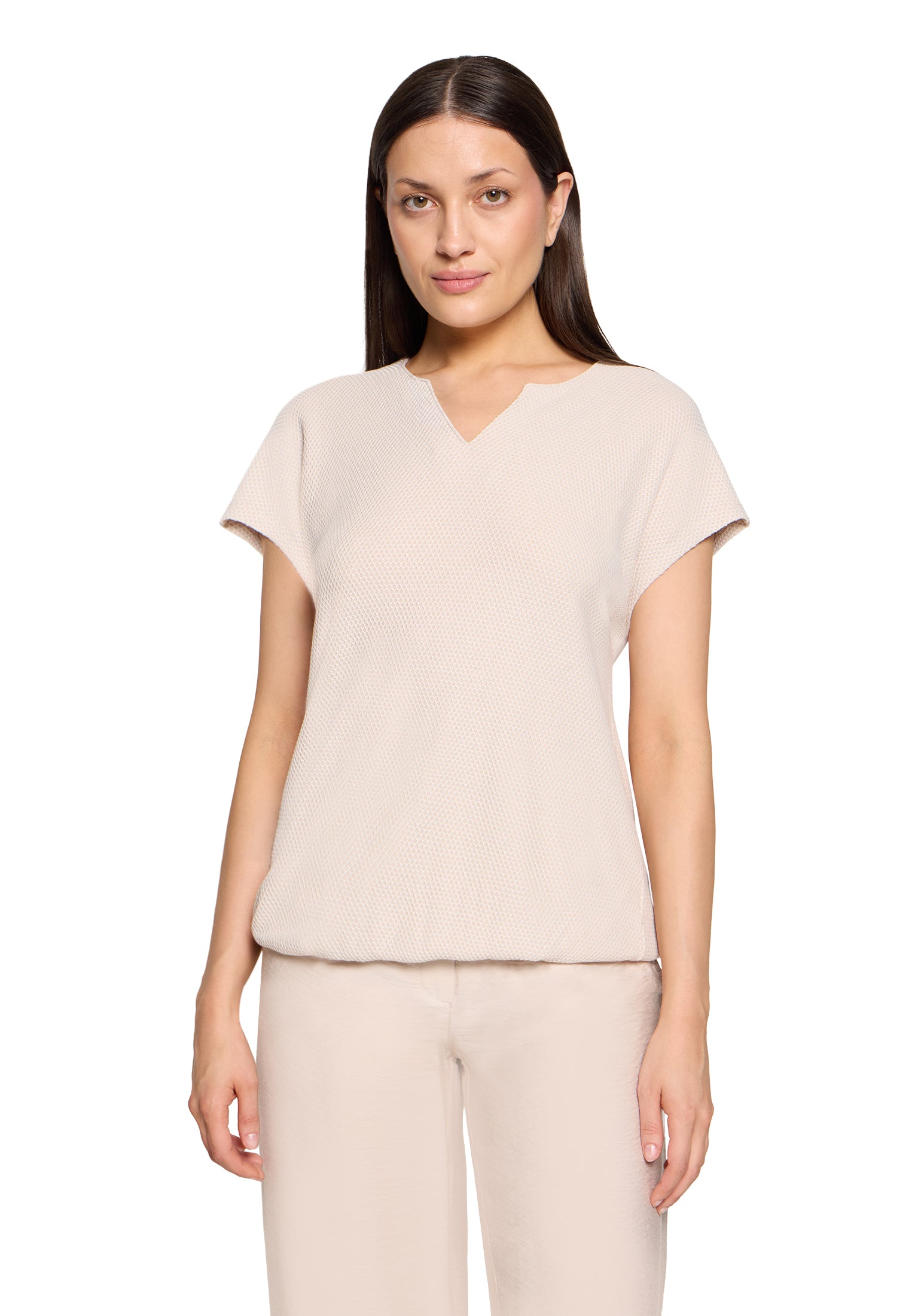 Betty & Co Damen T-Shirts Nature/Cream