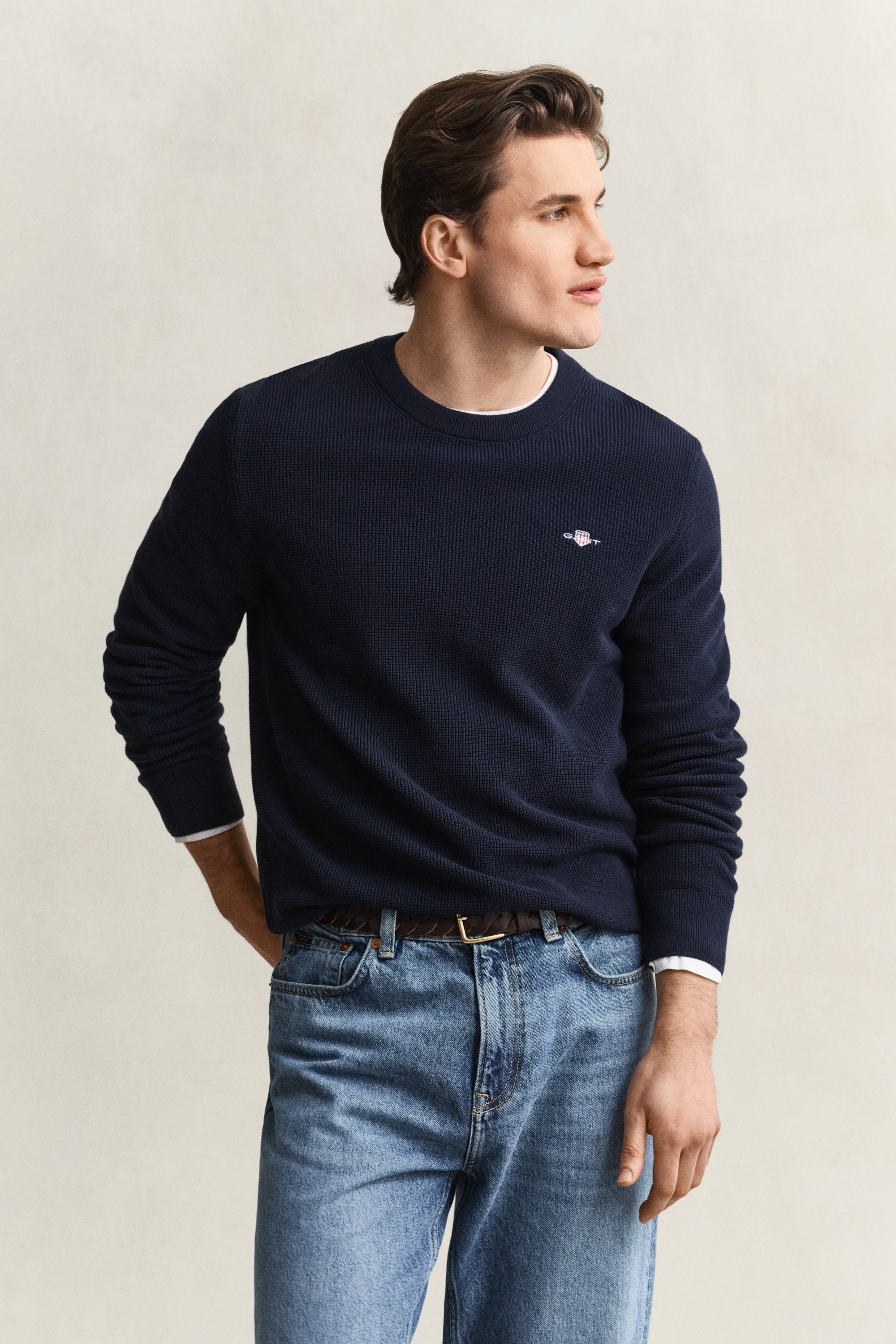 Gant Herren Pullover  Evening Blu