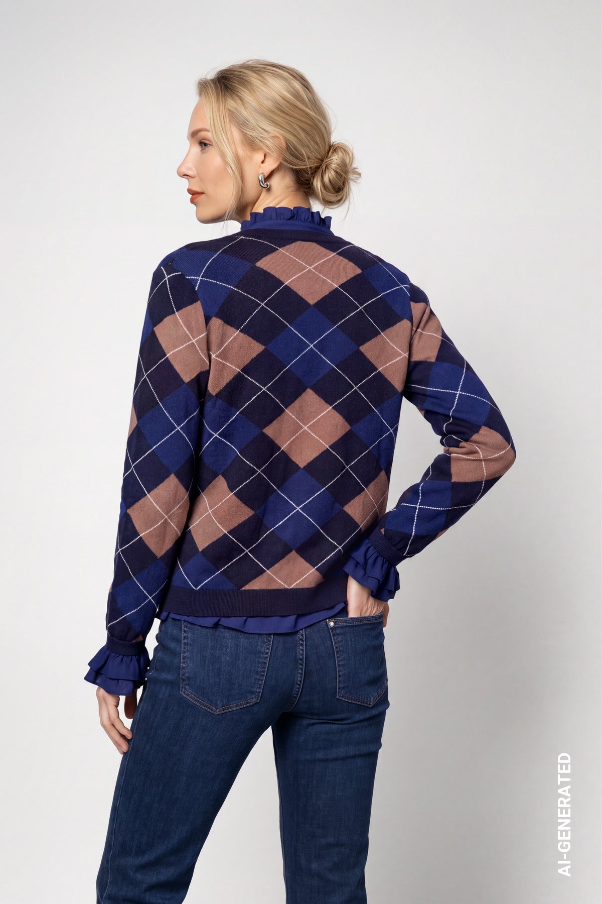 Monari Damen Strickjacken Classic Nav