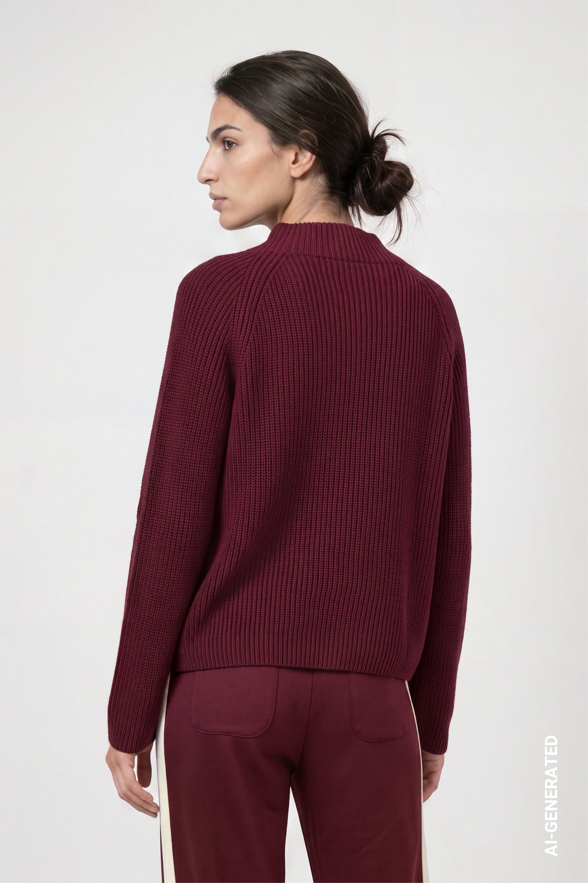 Monari Damen Pullover  Dark Bordea
