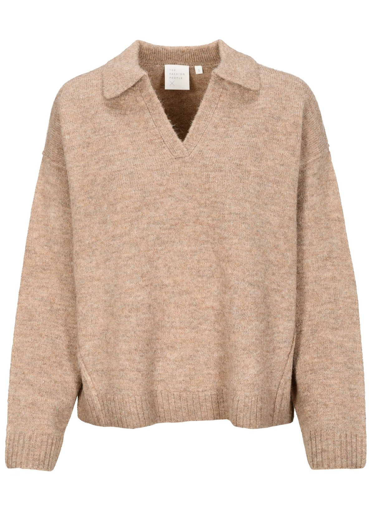 Fashion People Damen Pullover Nutmeg Melange