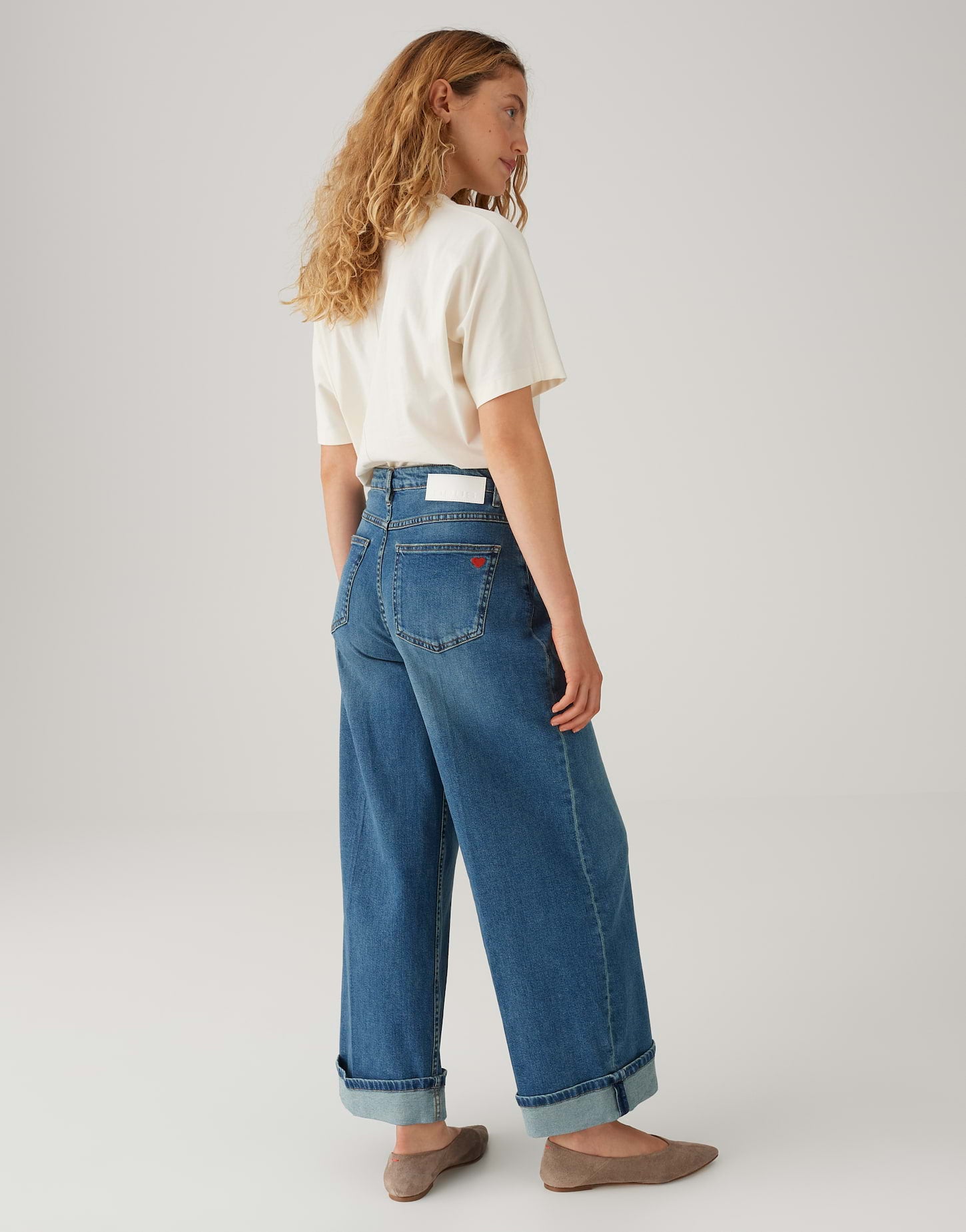 Opus Damen Jeans Mid Joyful Blue