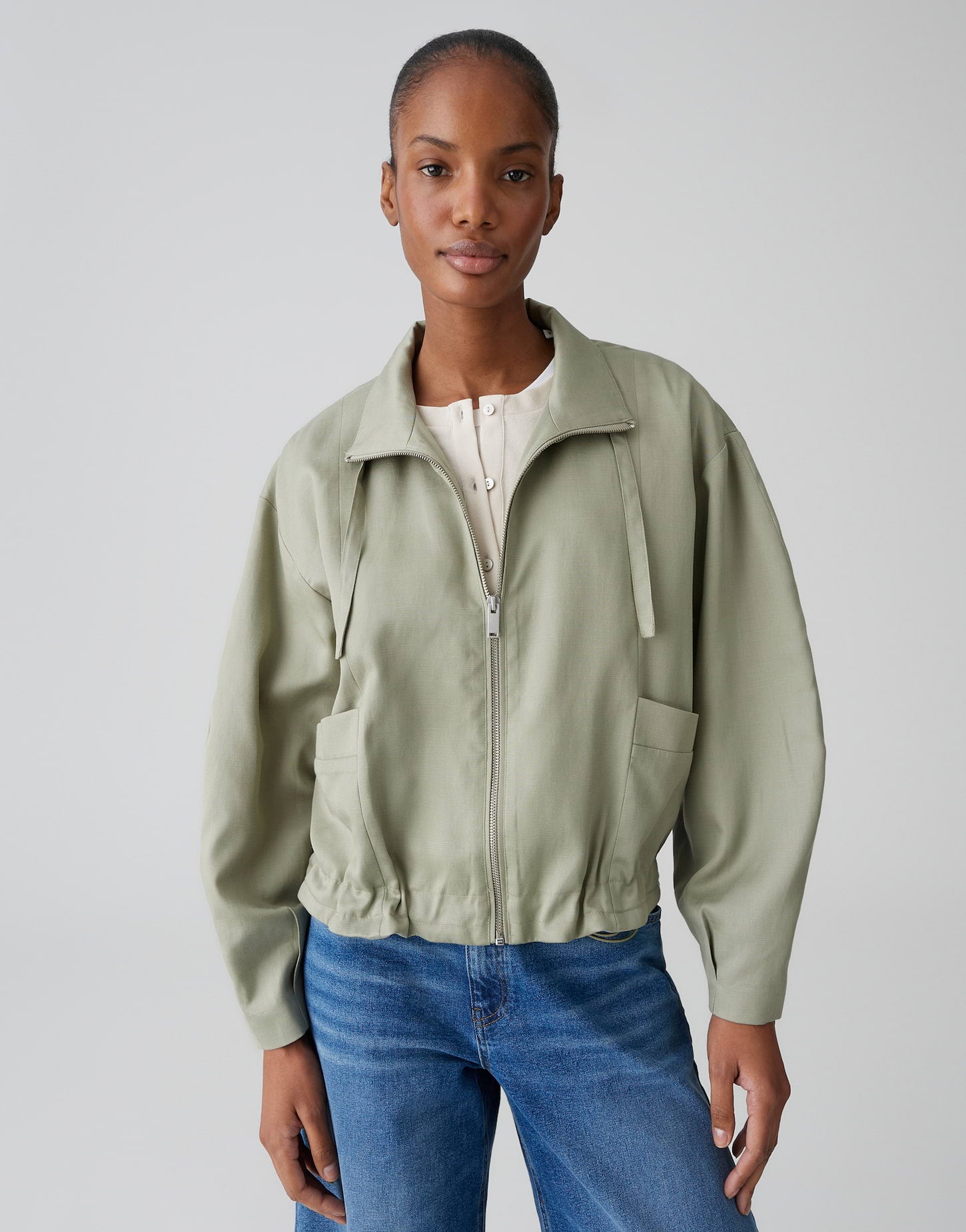 Opus Damen Blazer Pale Olive