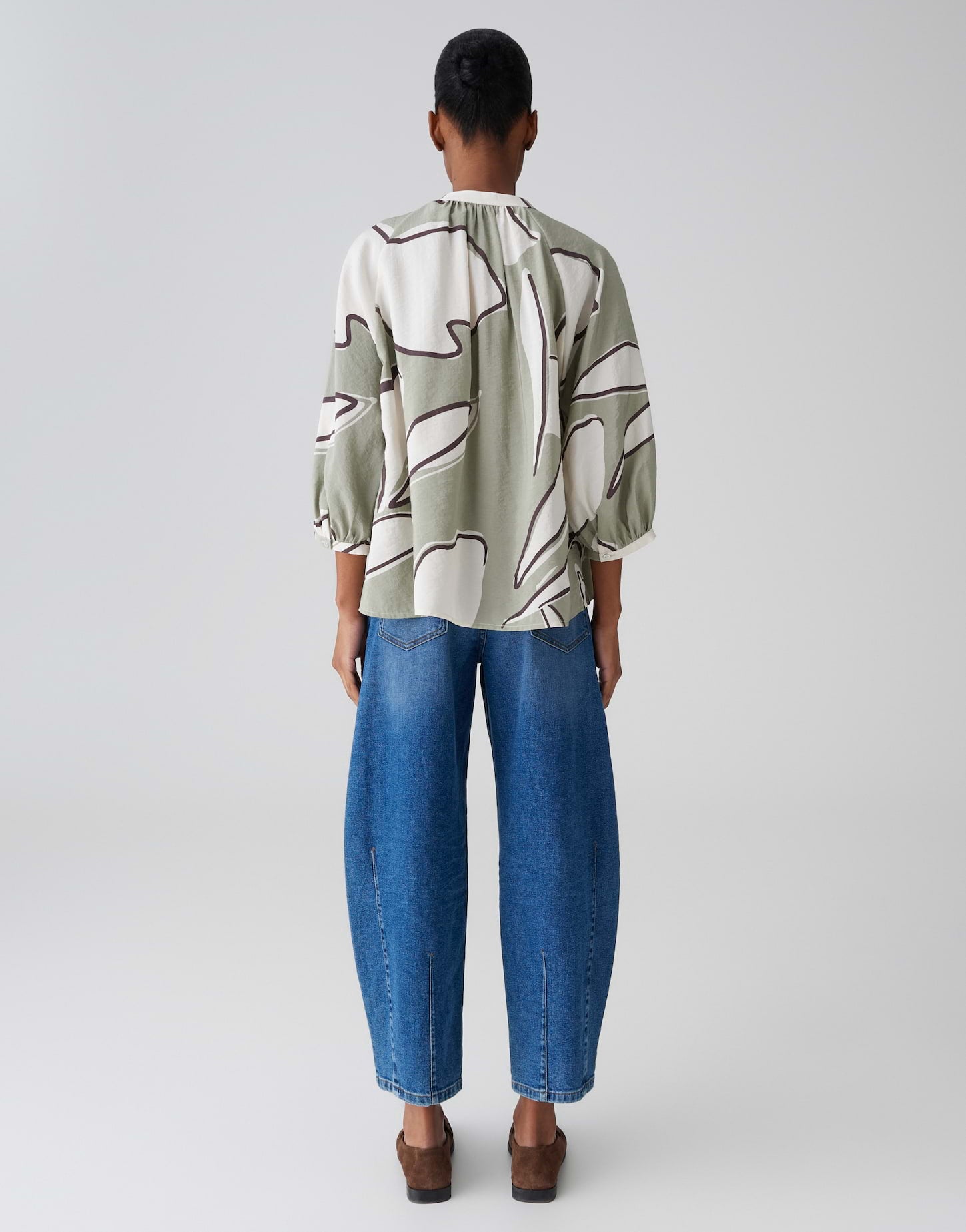 Opus Damen Blusen Pale Olive