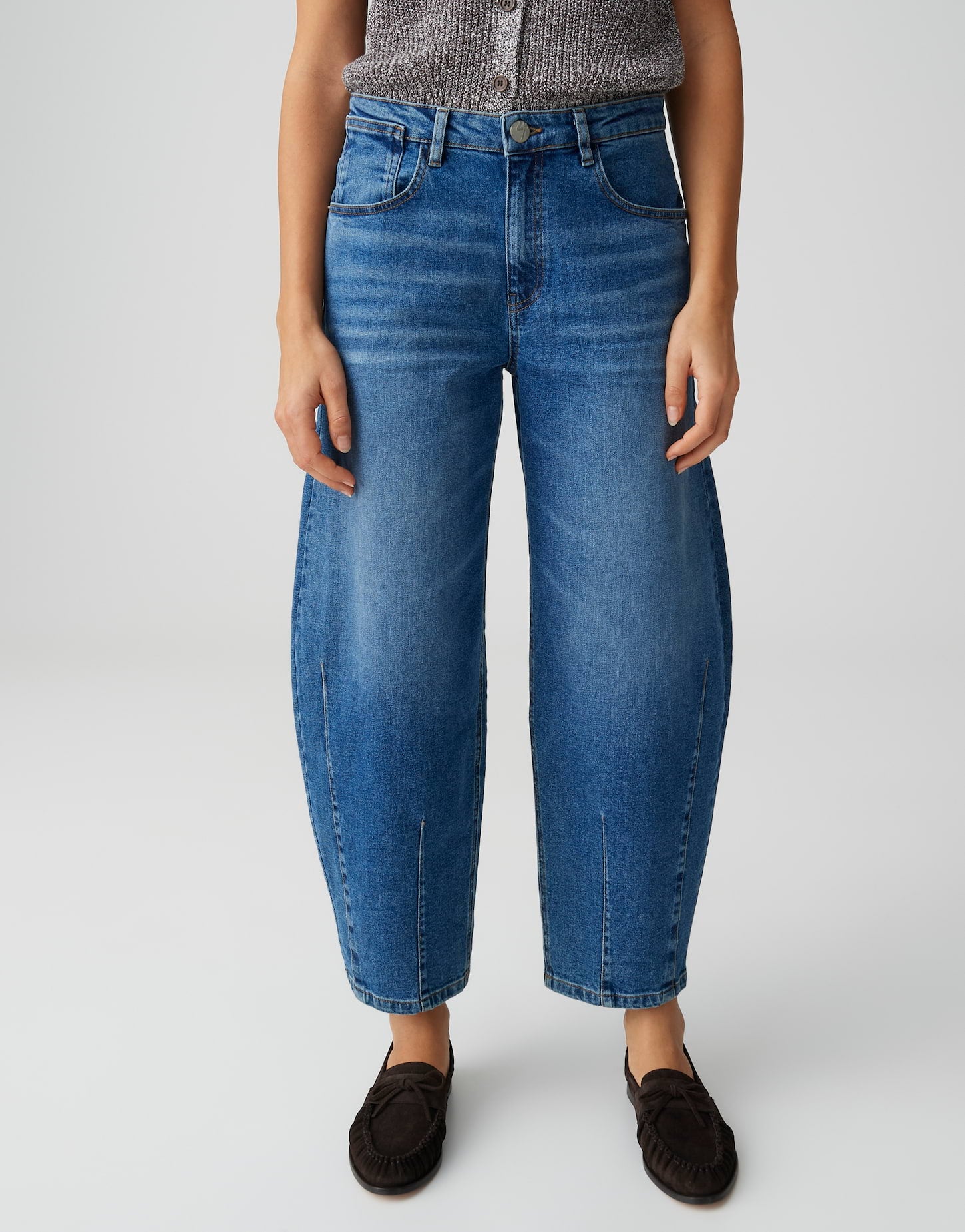 Opus Damen Jeans Mid Sea Blue
