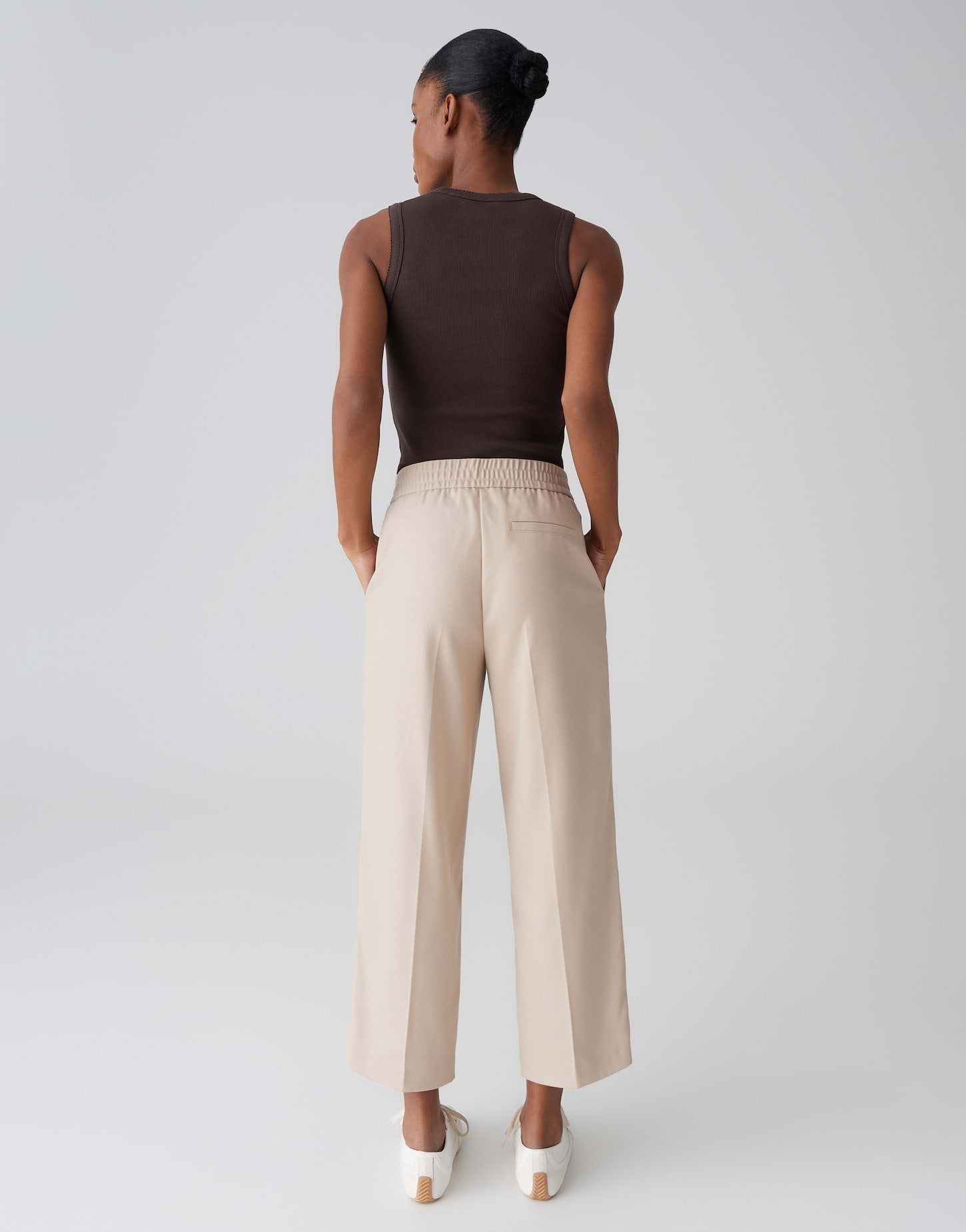 Opus Damen Hosen Soft Oat