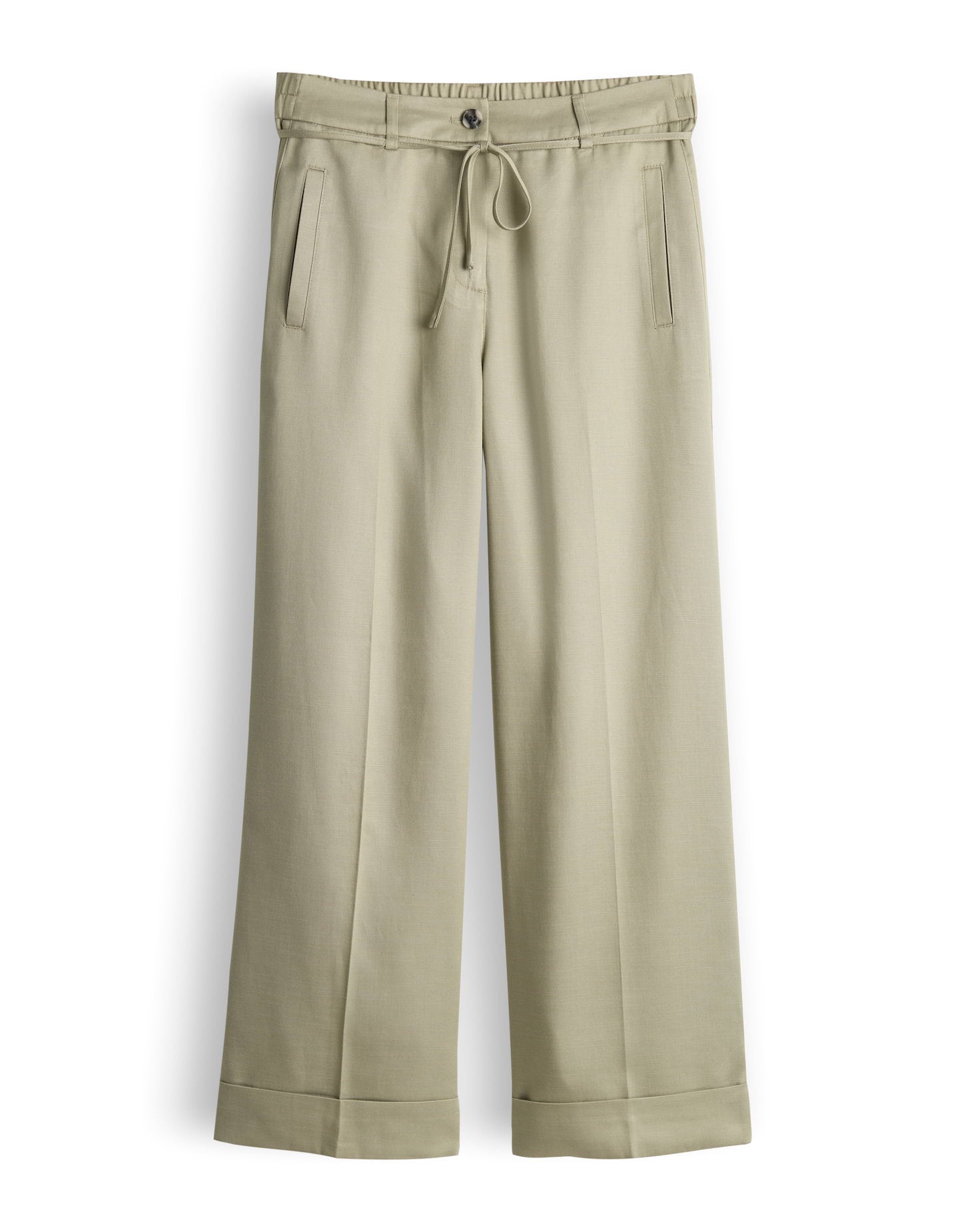 Opus Damen Hosen Pale Olive