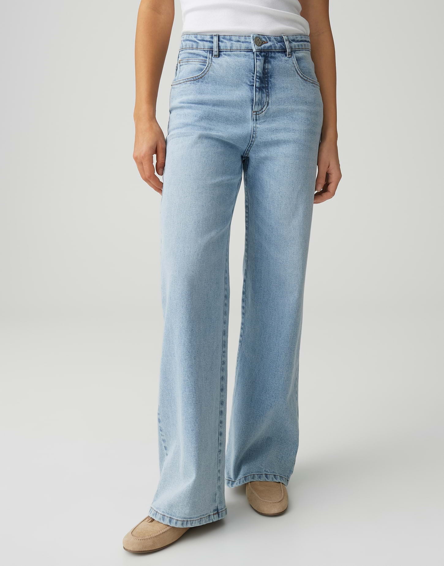 Opus Damen Jeans Light Air Blue