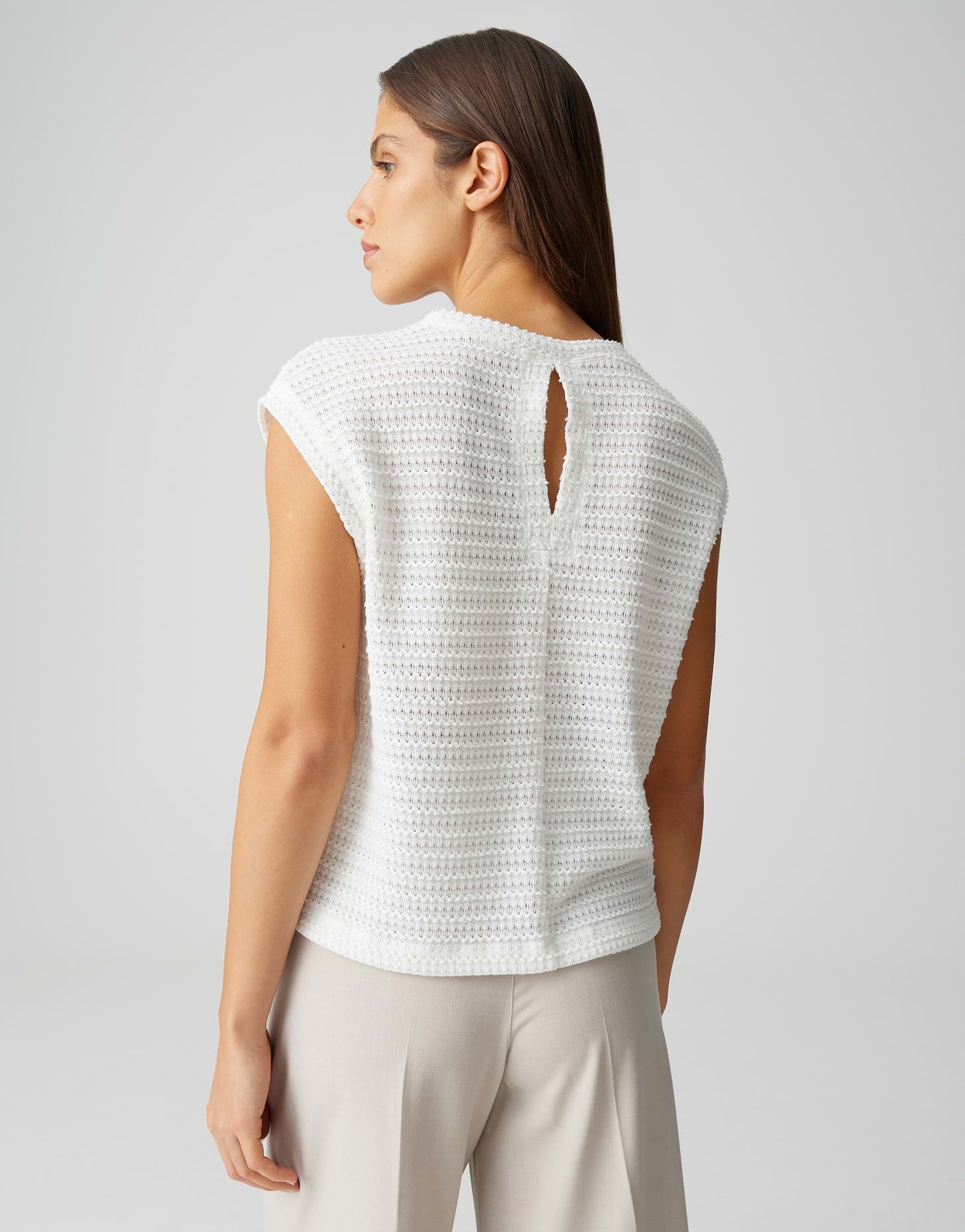 Opus Damen T-Shirts Milk