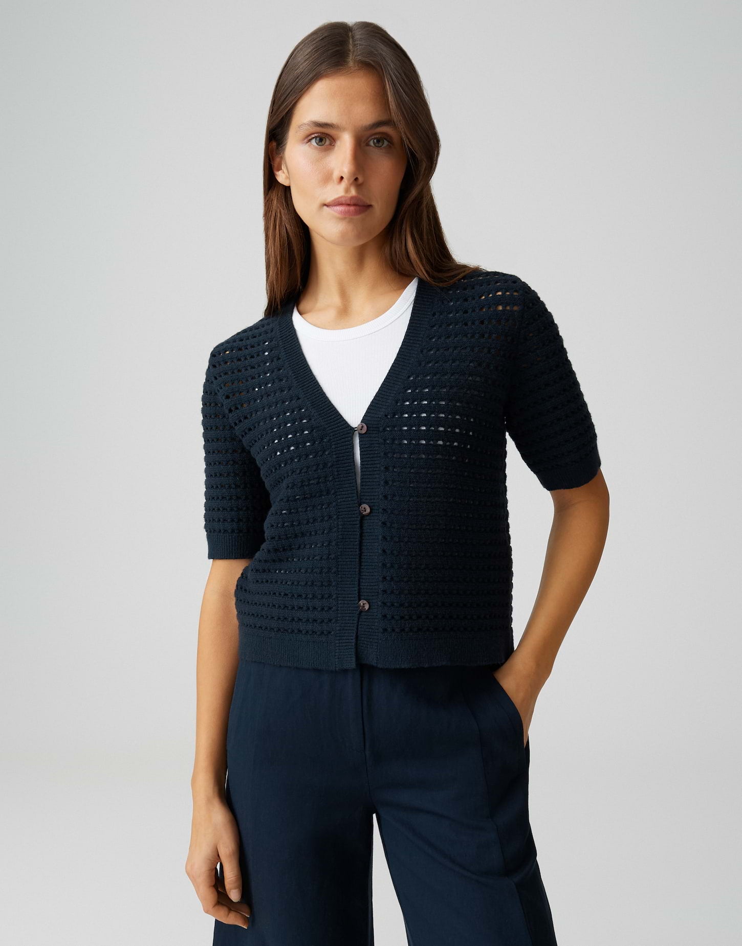Opus Damen Pullover Coal Blue