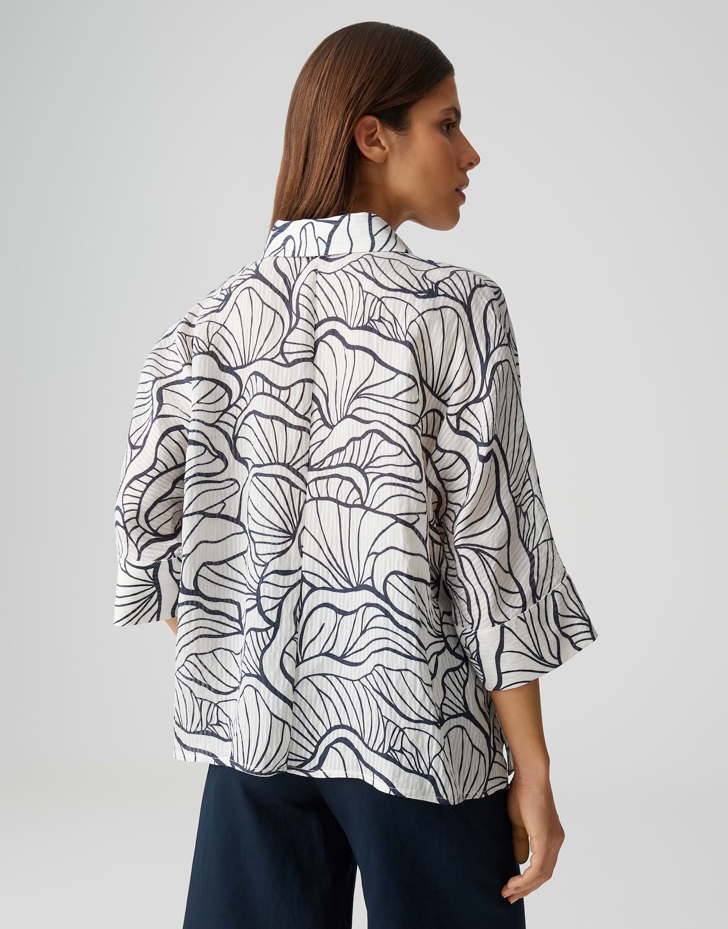 Opus Damen Blusen Coal Blue