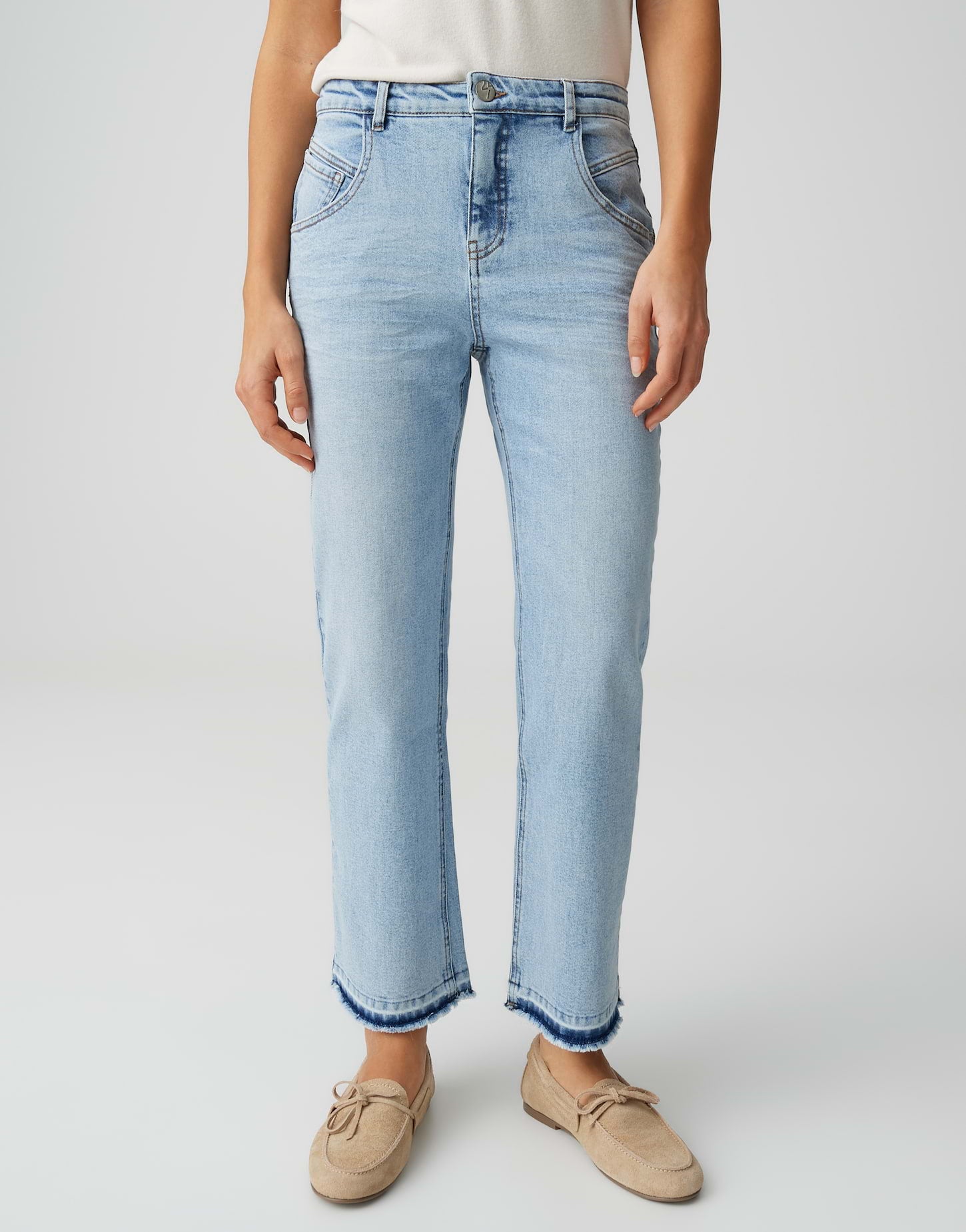 Opus Damen Jeans Light Air Blue