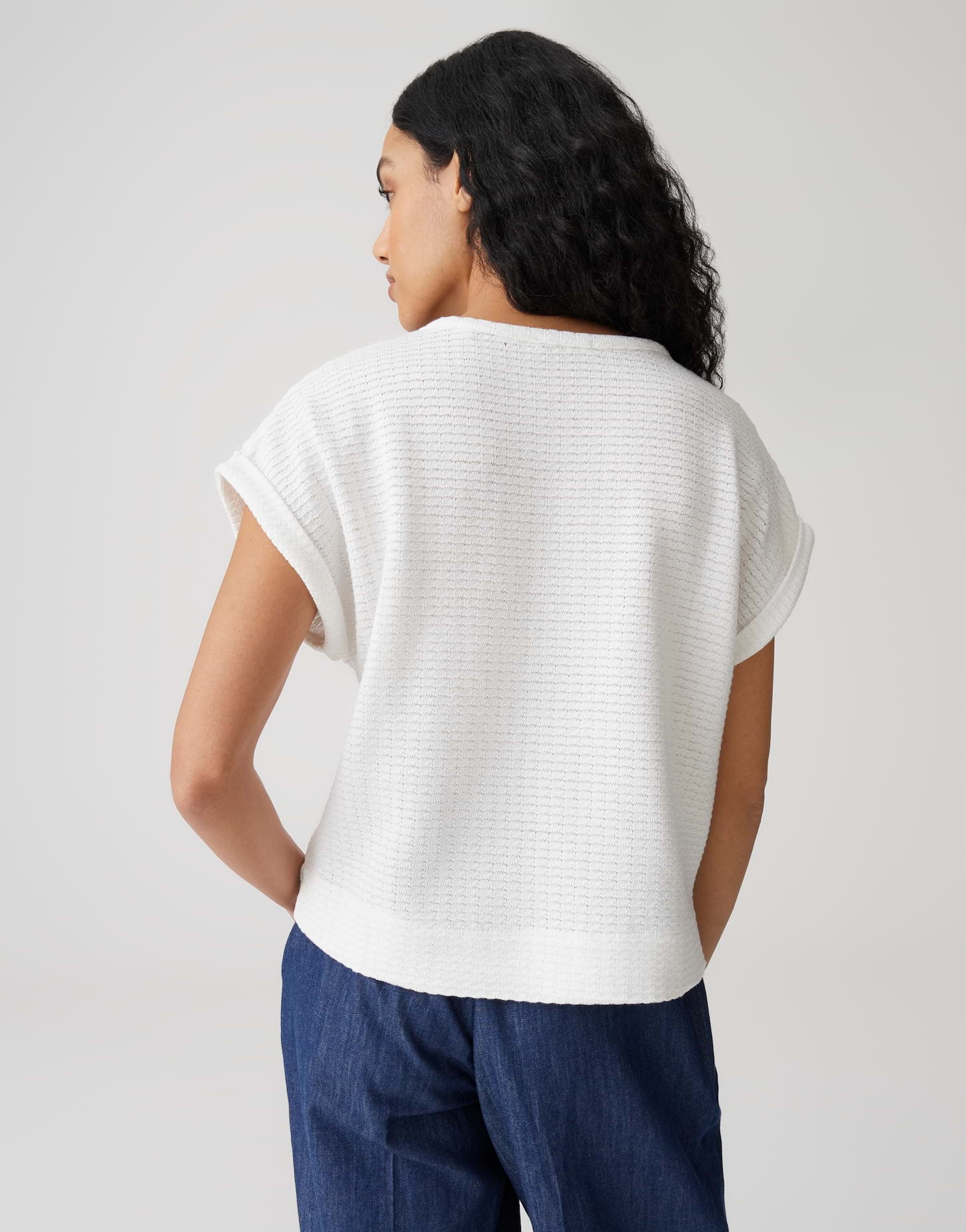 Opus Damen T-Shirts Milk