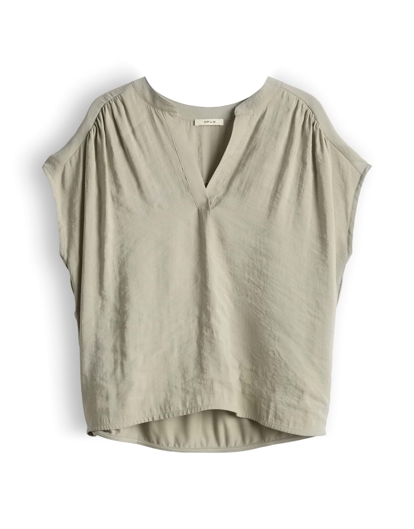 Opus Damen T-Shirts Pale Olive