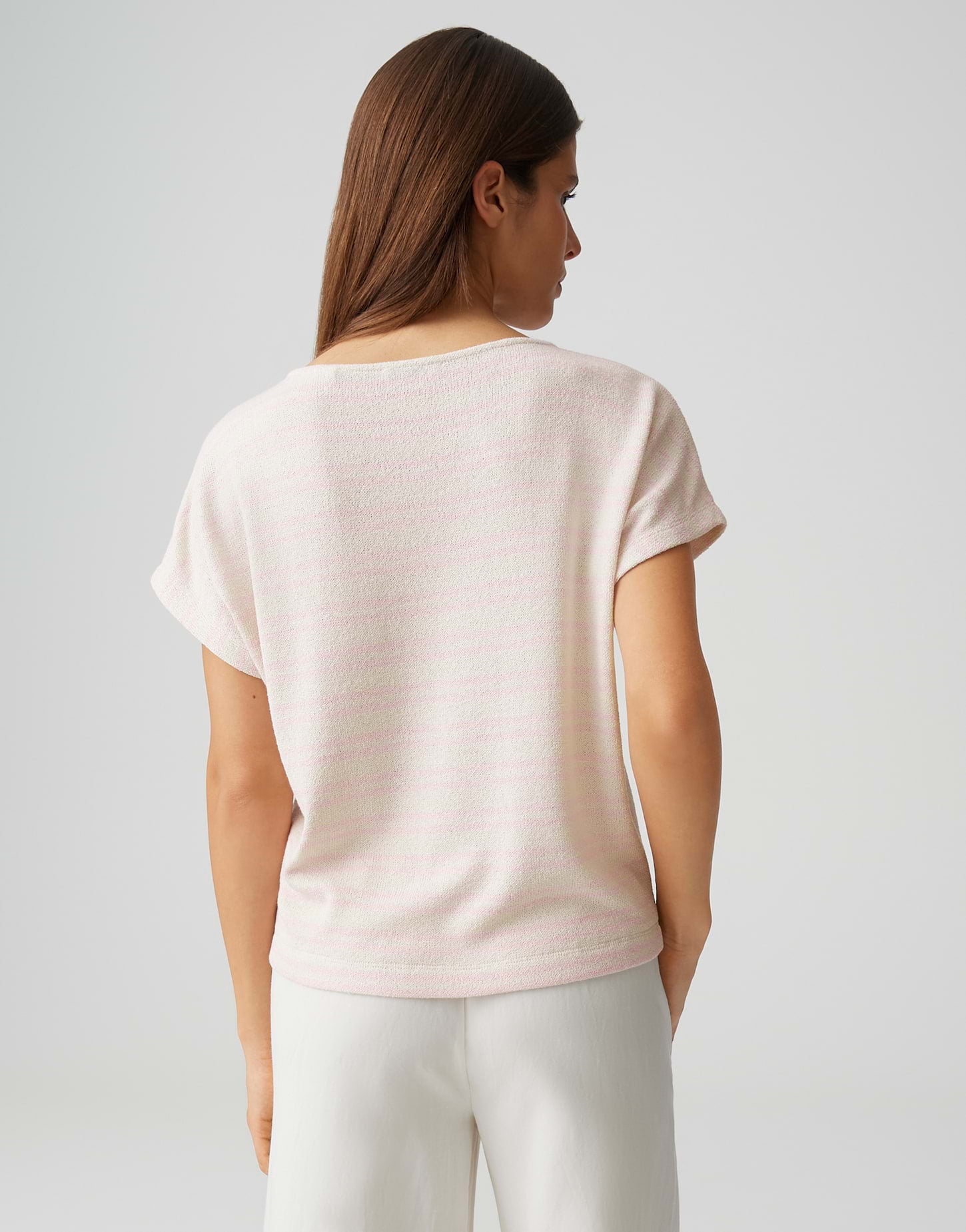 Opus Damen T-Shirts Rose Tint