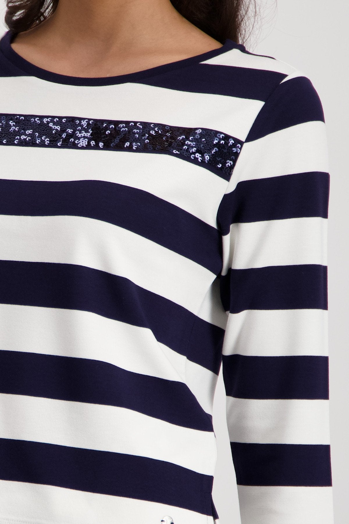 Monari Damen T-Shirts Marine Ring
