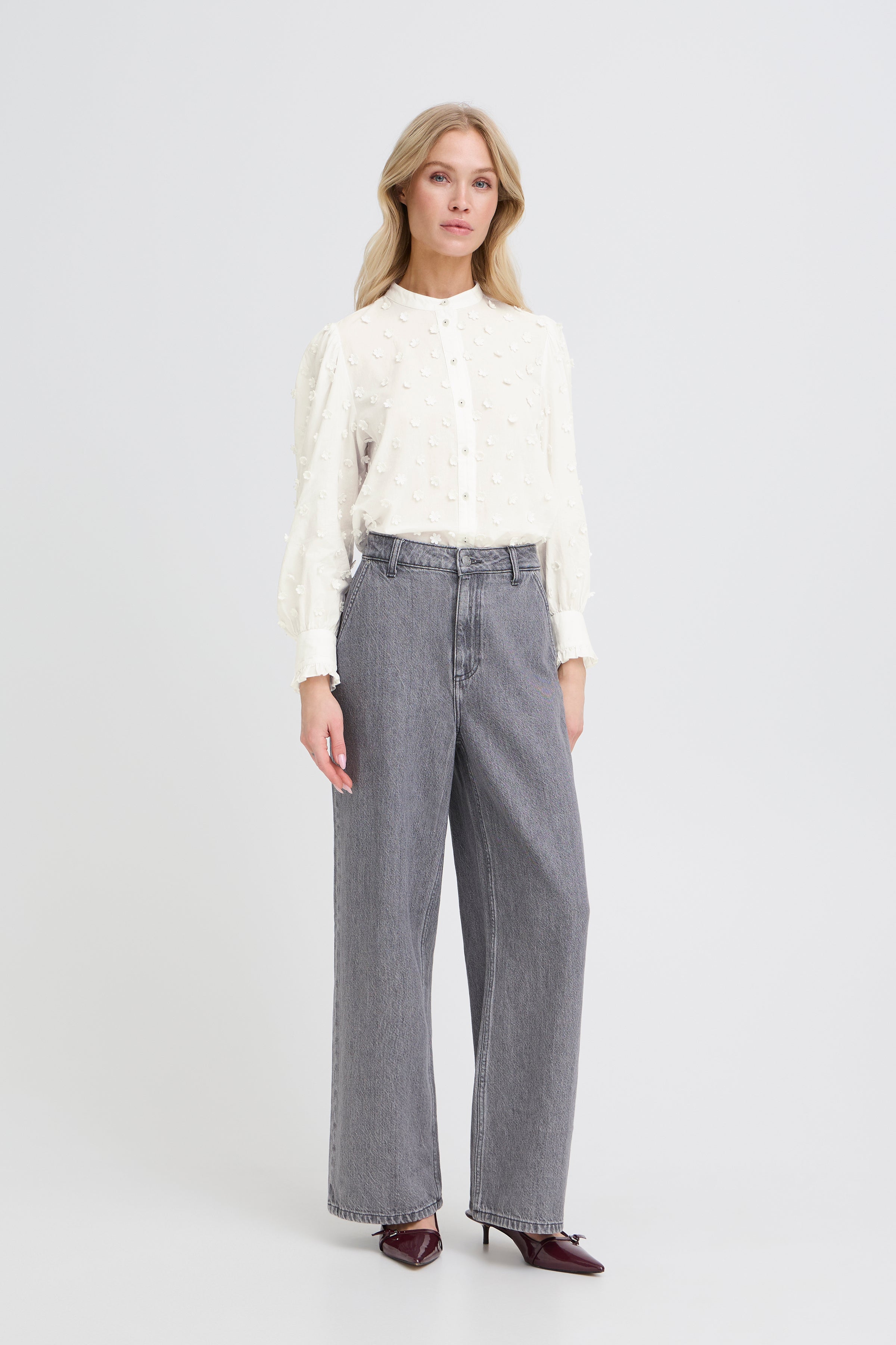 b.young Damen Blusen Marshmallow