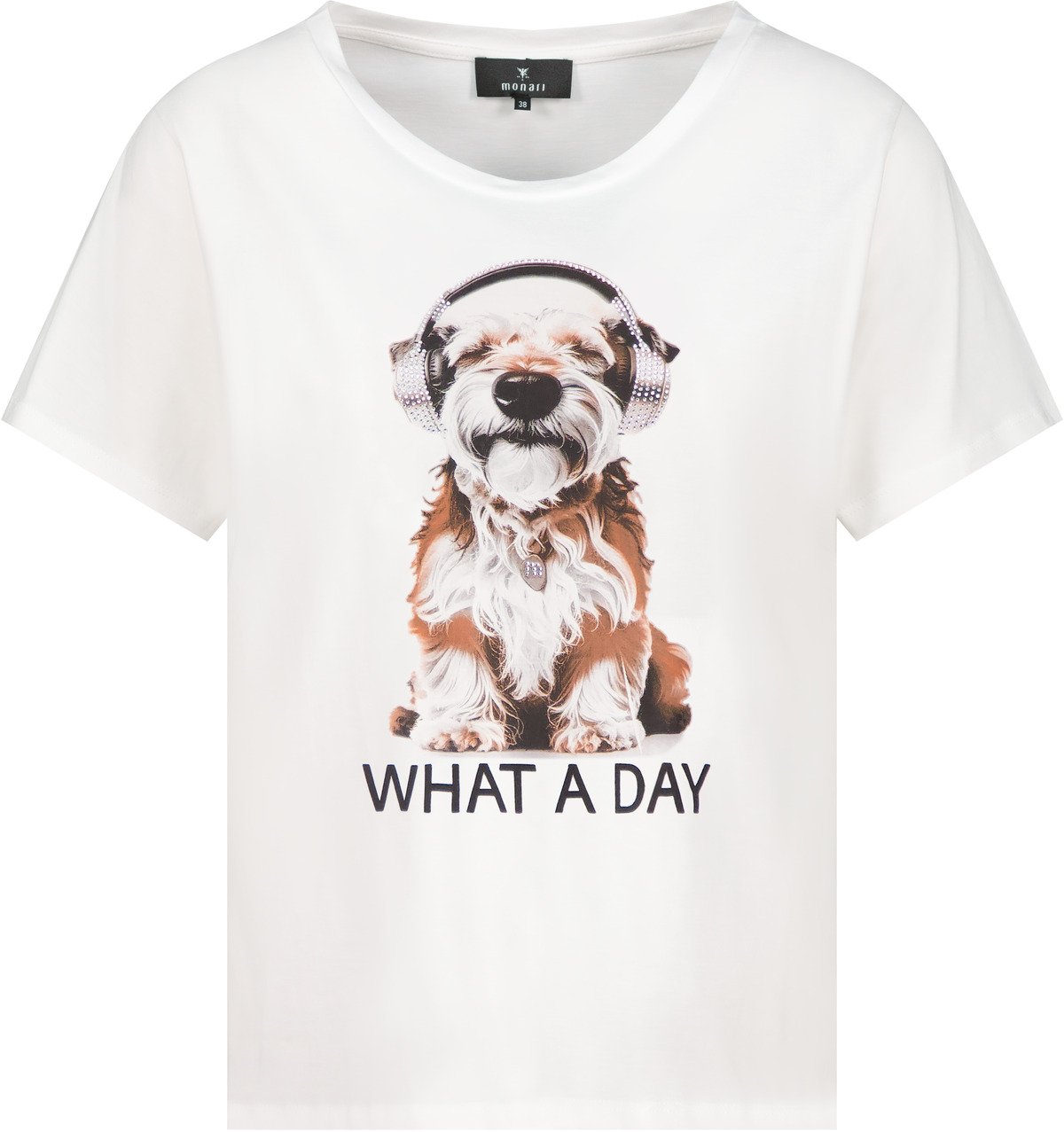 Monari Damen T-Shirts  Cream