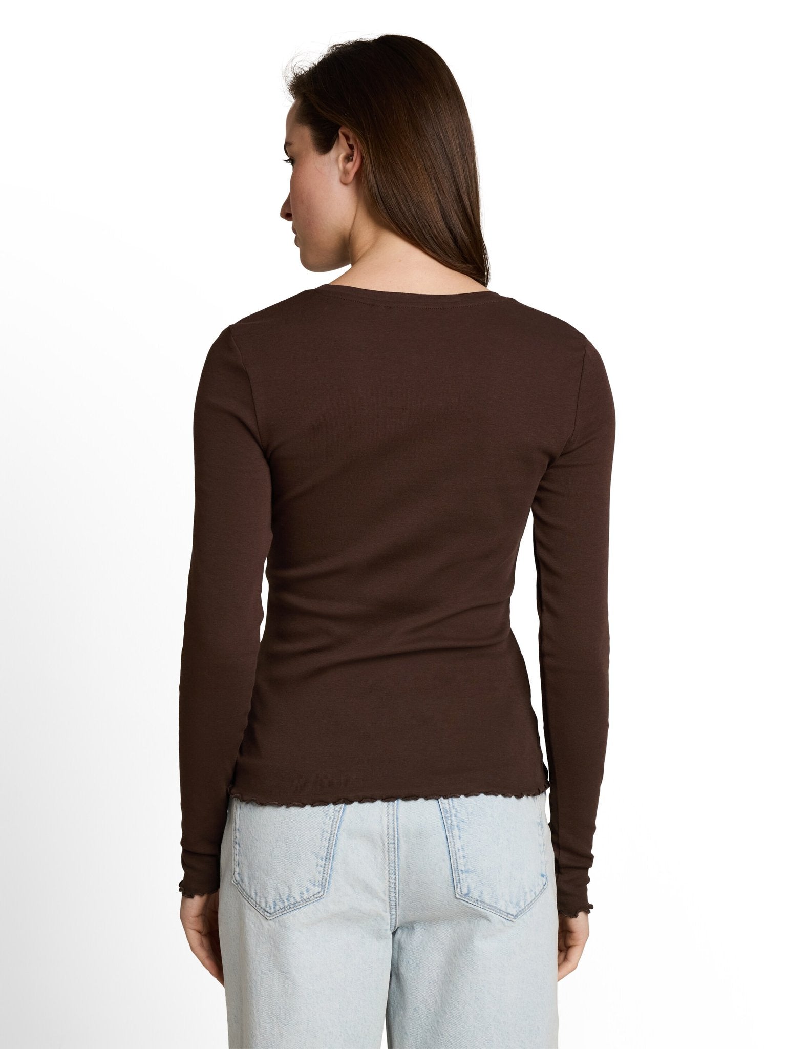 Tom Tailor denim Damen T-Shirts Cool Dark Brown