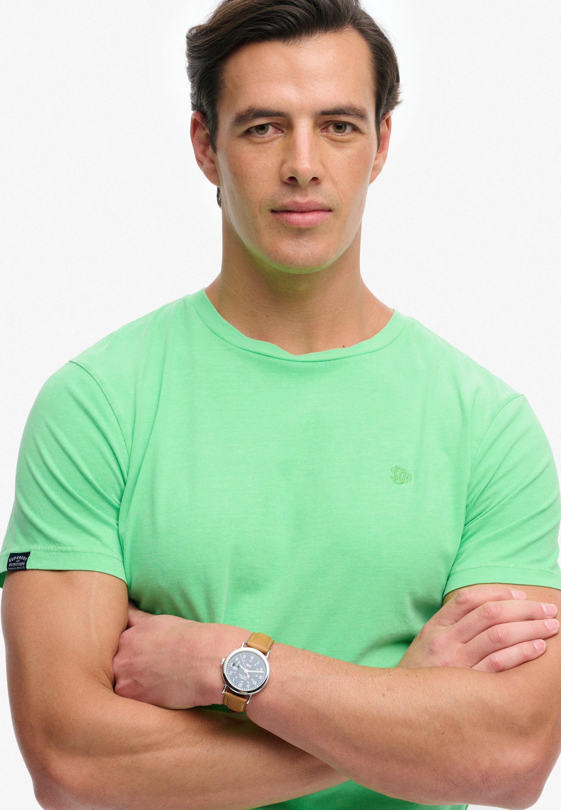 Superdry Men Herren T-Shirts kurz F Acid Green